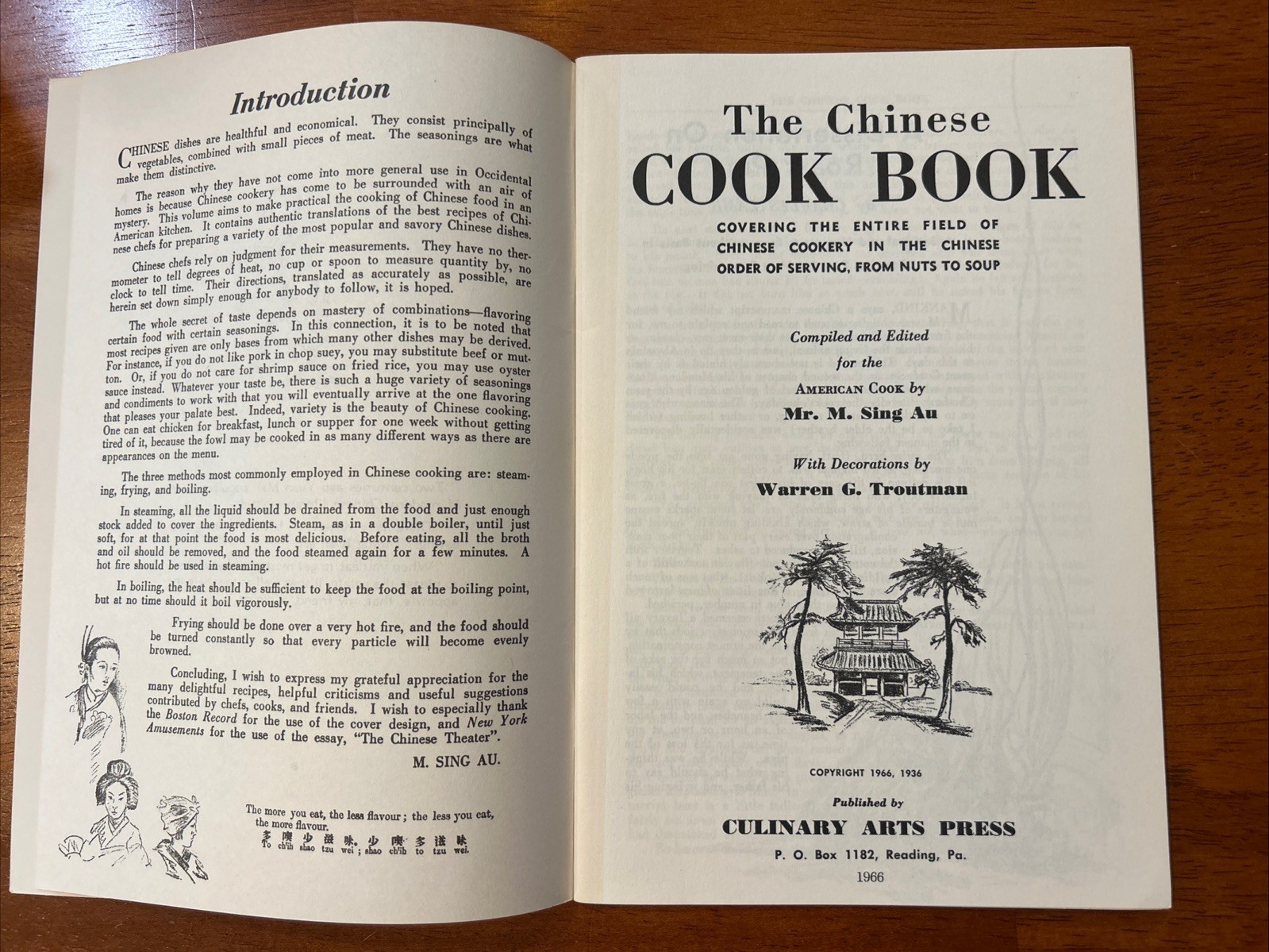 Vintage The Chinese Cook Book booklet 47 Pages with essay Charles Lamb 1966/116b