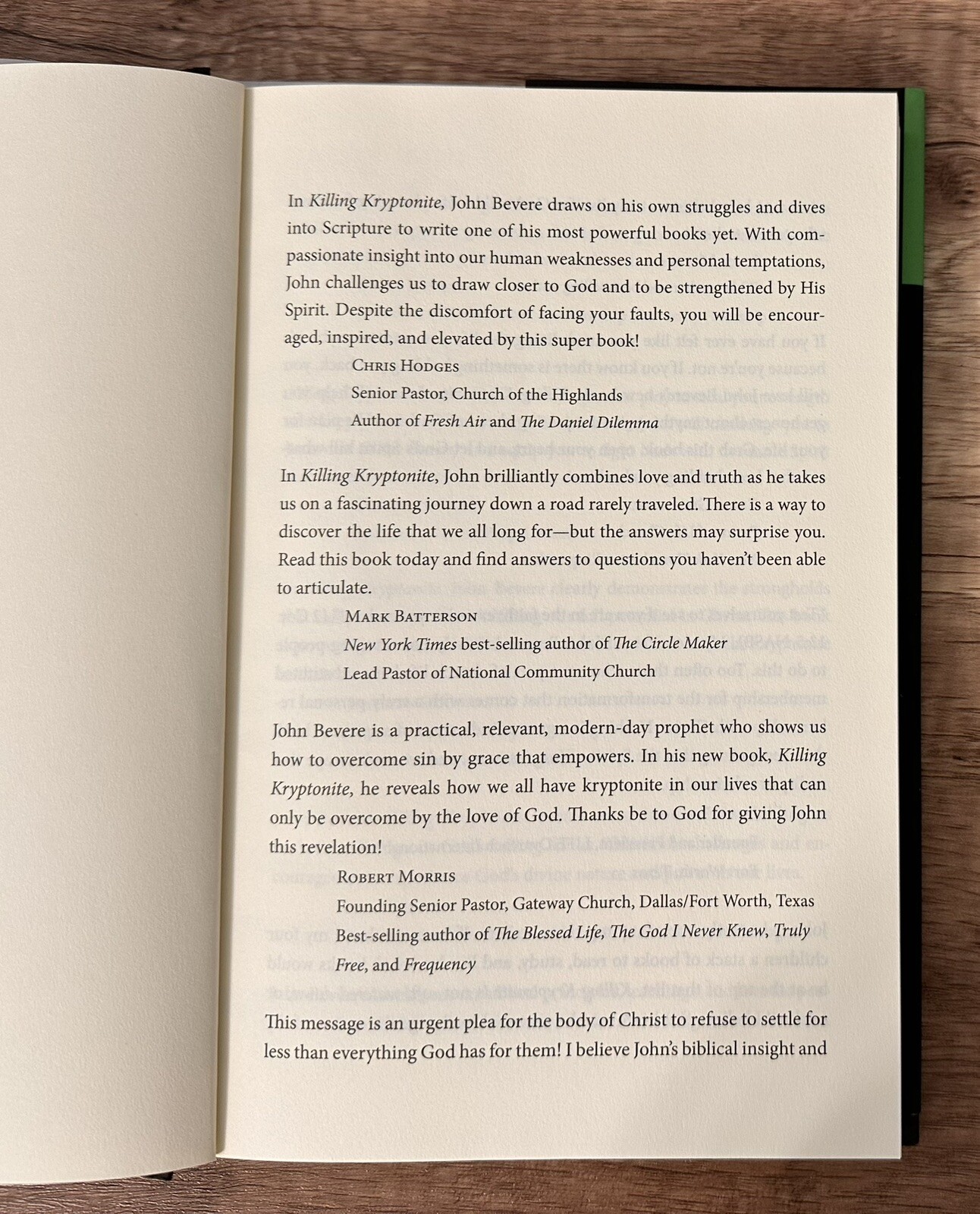 Killing Kryptonite: Destroy What Steals Your Strength By John Bevere Hardback