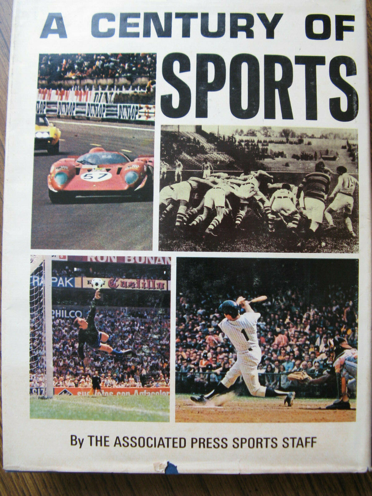 1971 A Century of Sports Book – 434pgs, 3lb 14oz, 9-1/4&Prime; x 12-1/4&Prime;