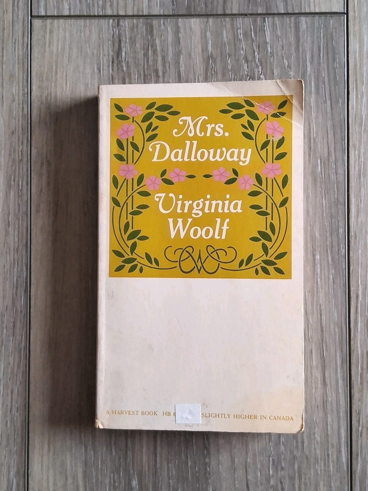 Mrs. Dalloway By VIRGINIA WOOLF VINTAGE 1953 FREE SHIPPING