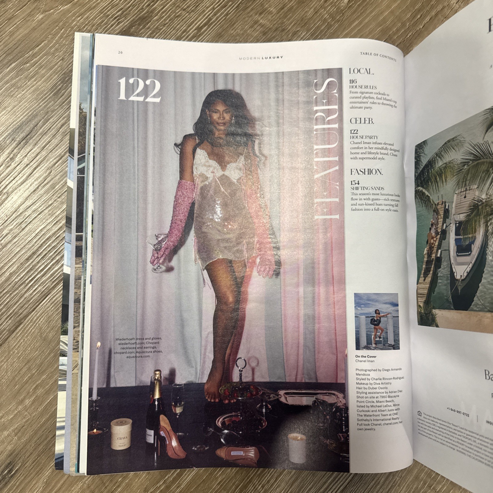 Ocean Drive Modern Luxury Miami Magazine Chanel Iman November 2025 Brand New!