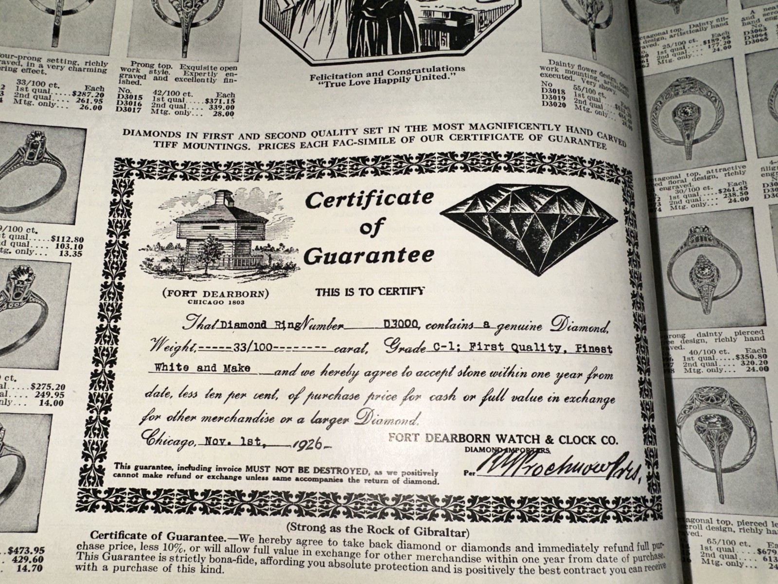 1927 Fort Dearborn Gift Book & Catalog – Over 600 Pages