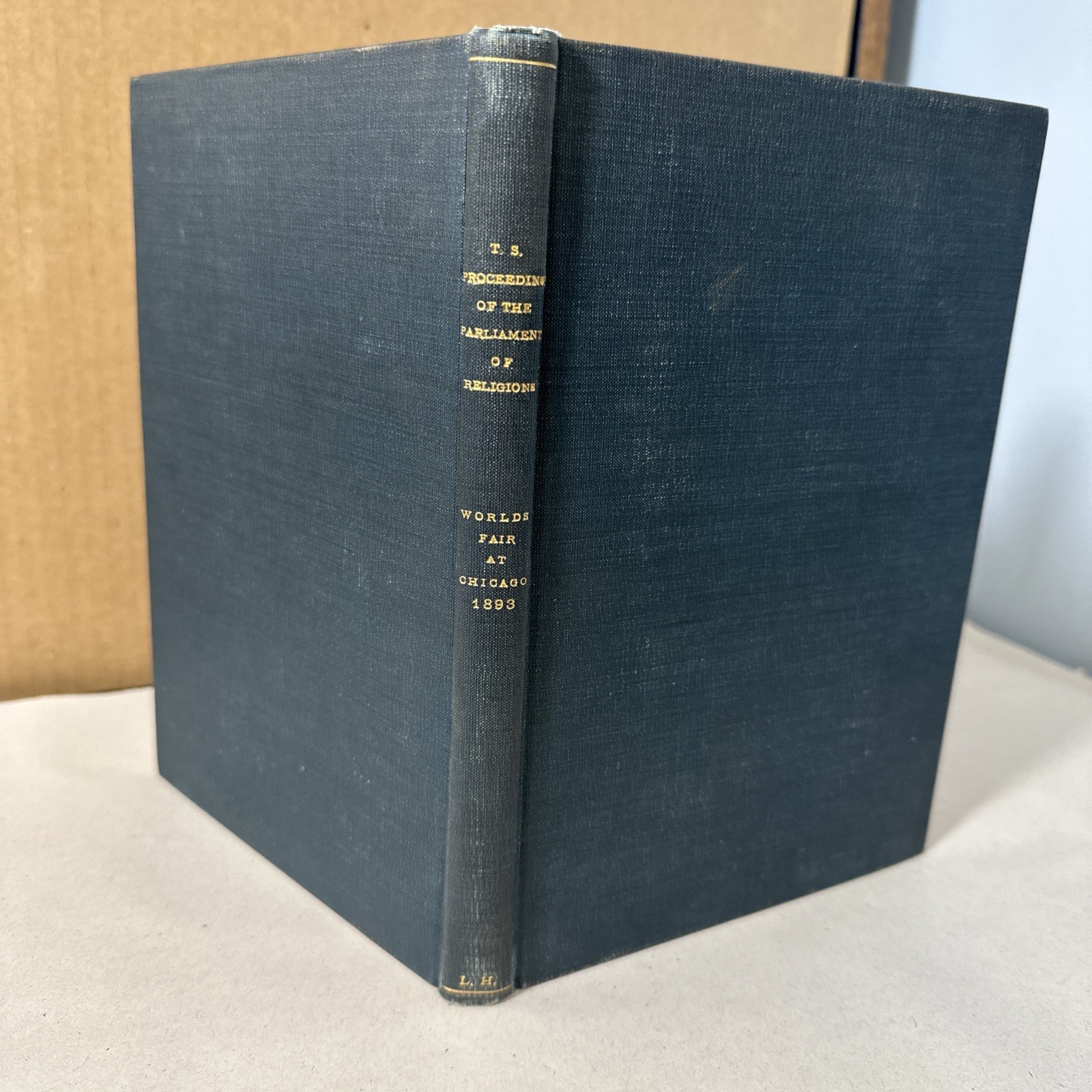 Theosophical Congress Society 1893 World&rsquo;s Fair Parliament Religions Report Book