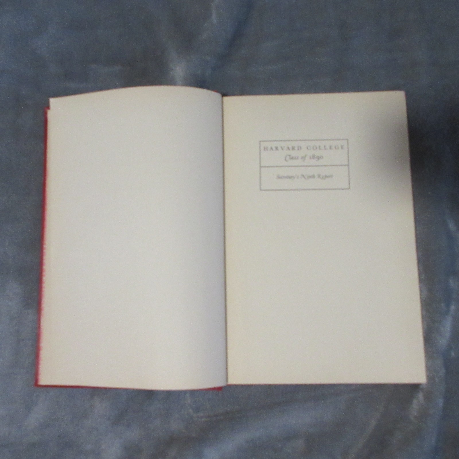 Harvard College Class Of 1890 50th Anniversary Report 1940 – W.E.B. Du Bois RARE
