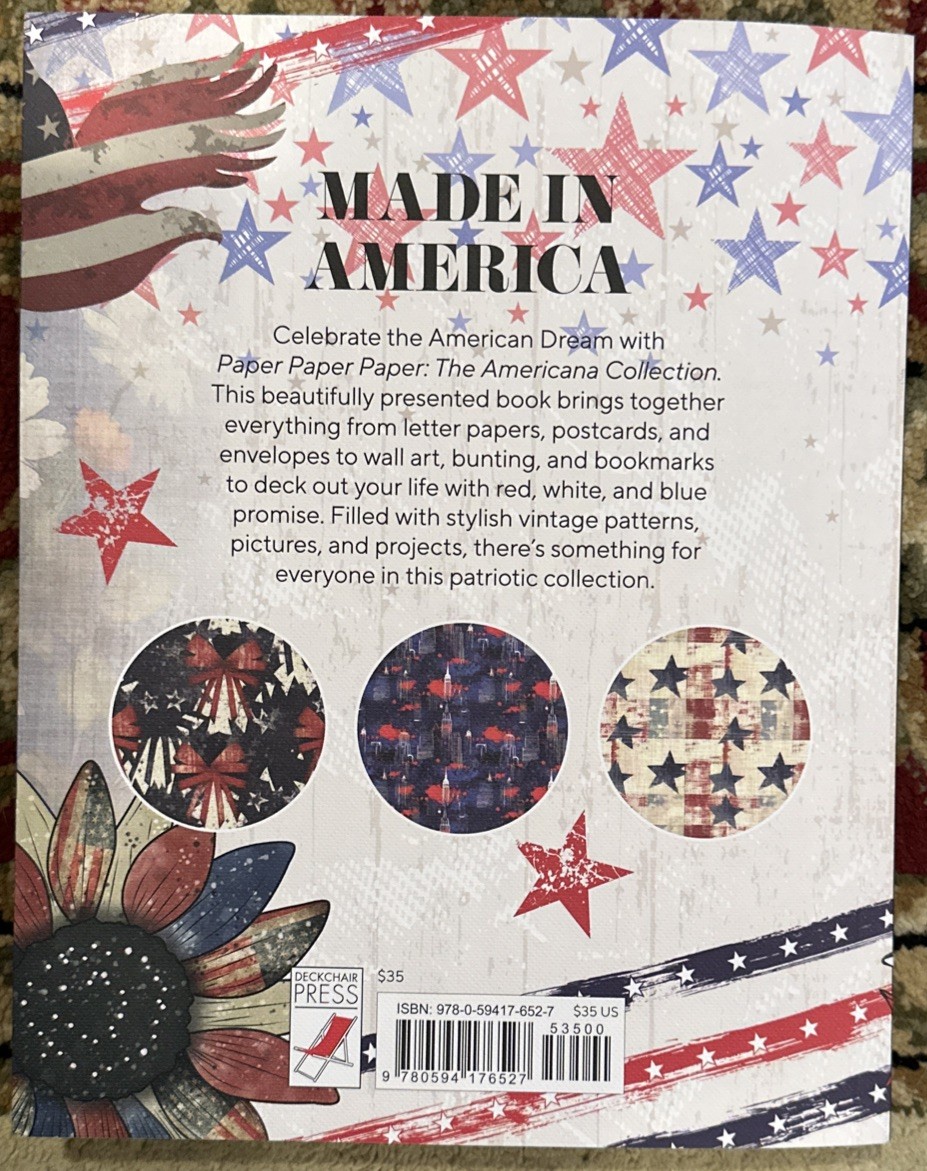 PAPER PAPER PAPER The Americana COLLECTION BOOK 180 Pages Create And Craft 2025