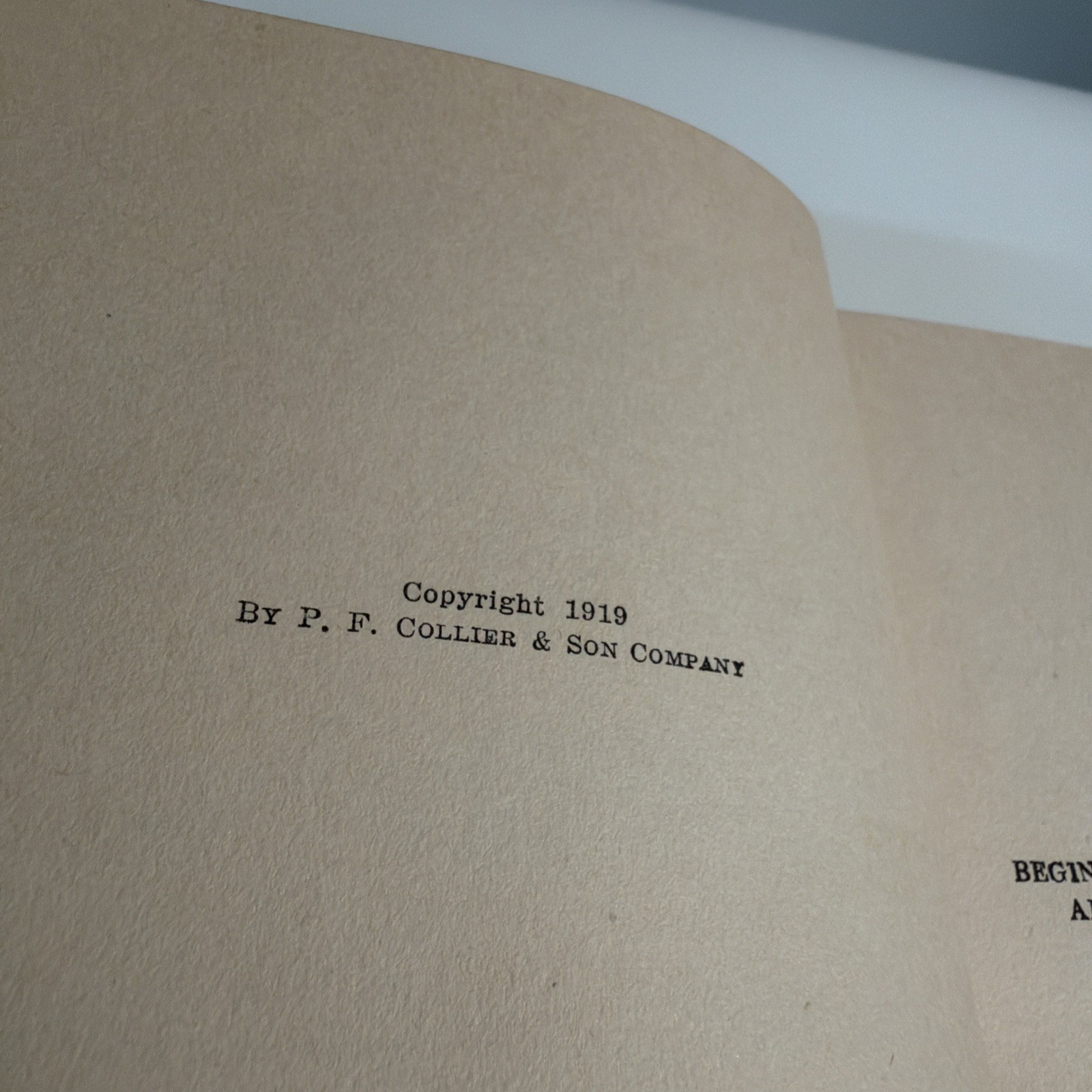 1919 P. F. Collier & Son NY 1st Edition WORLD’S WAR EVENTS Vol I-III
