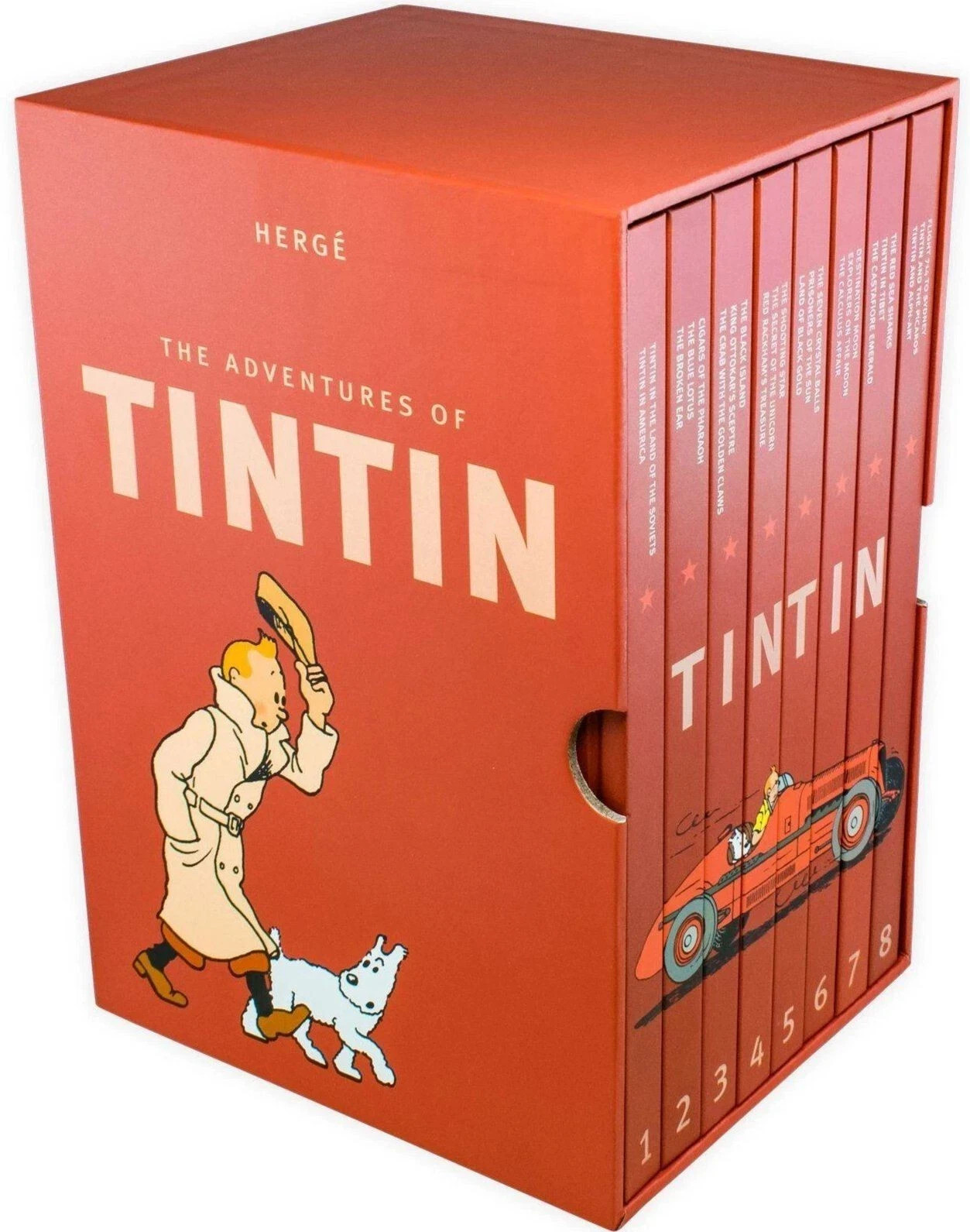 The Complete Adventures of Tintin Collection 8 Books Box Set by Herge