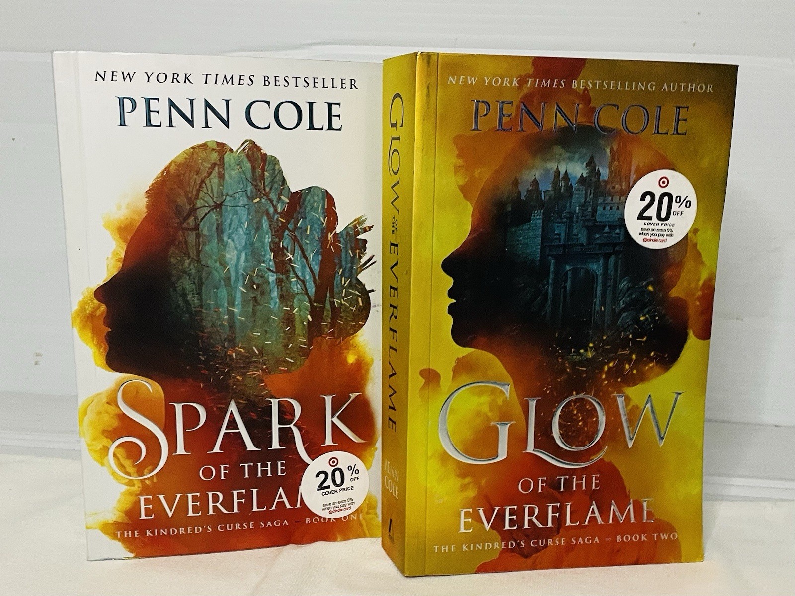Penn Cole Spark and Glow of the Everflame Atria Sprayed Stenciled Edges NEW Set
