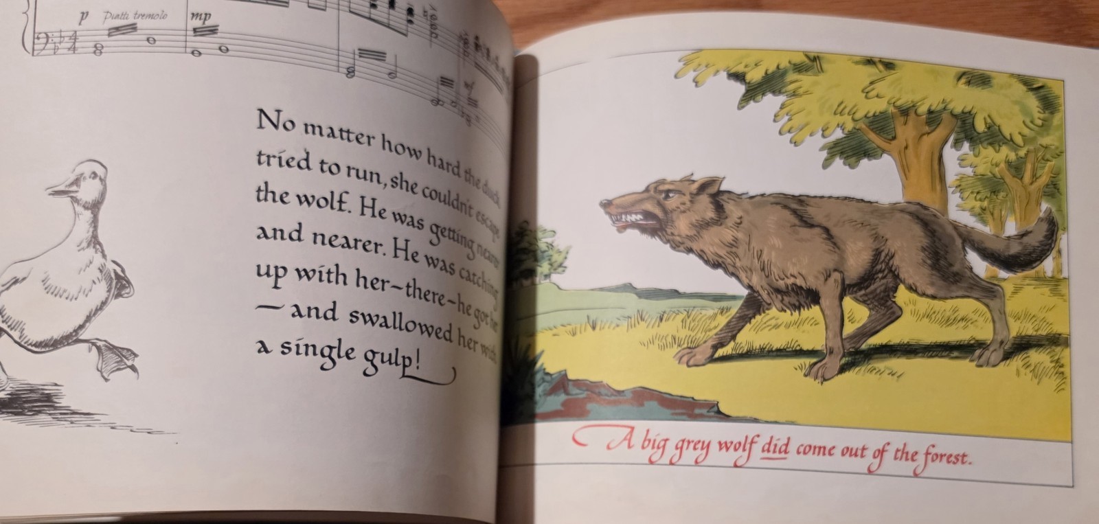 Peter And The Wolf by Serge Prokofieff (Hardcover 1940) Alfred Knop