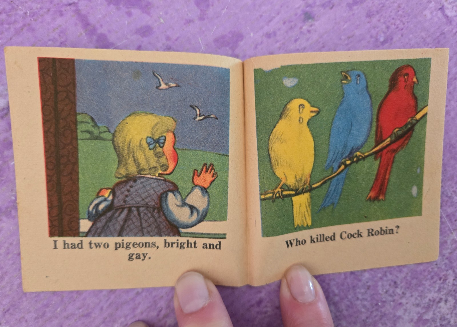 Vintage Miniature Childrens Mini Books Samuel Lowe Animals Illust 1940s LOT OF 8