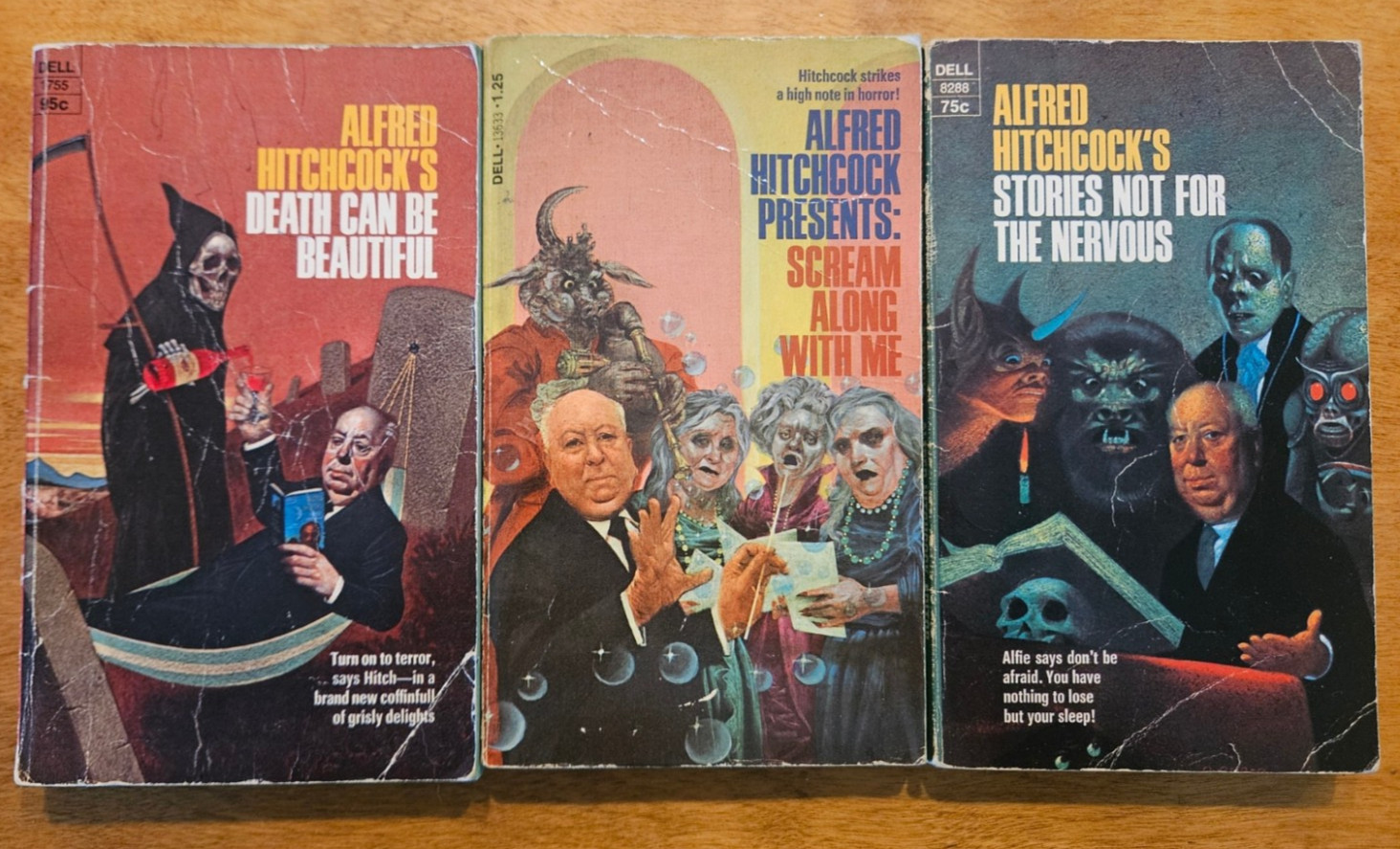 Alfred Hitchcock lot of 3 books – collections of short stories – various authors