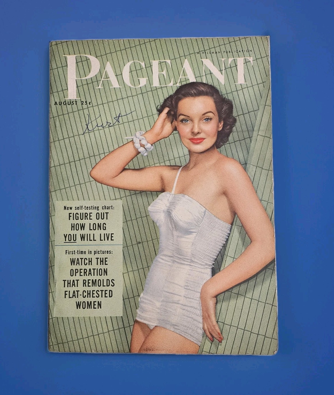 Aug 1953 Pageant Magazine 162 Pages Lots of Swimsuit Model Photos Good Articles