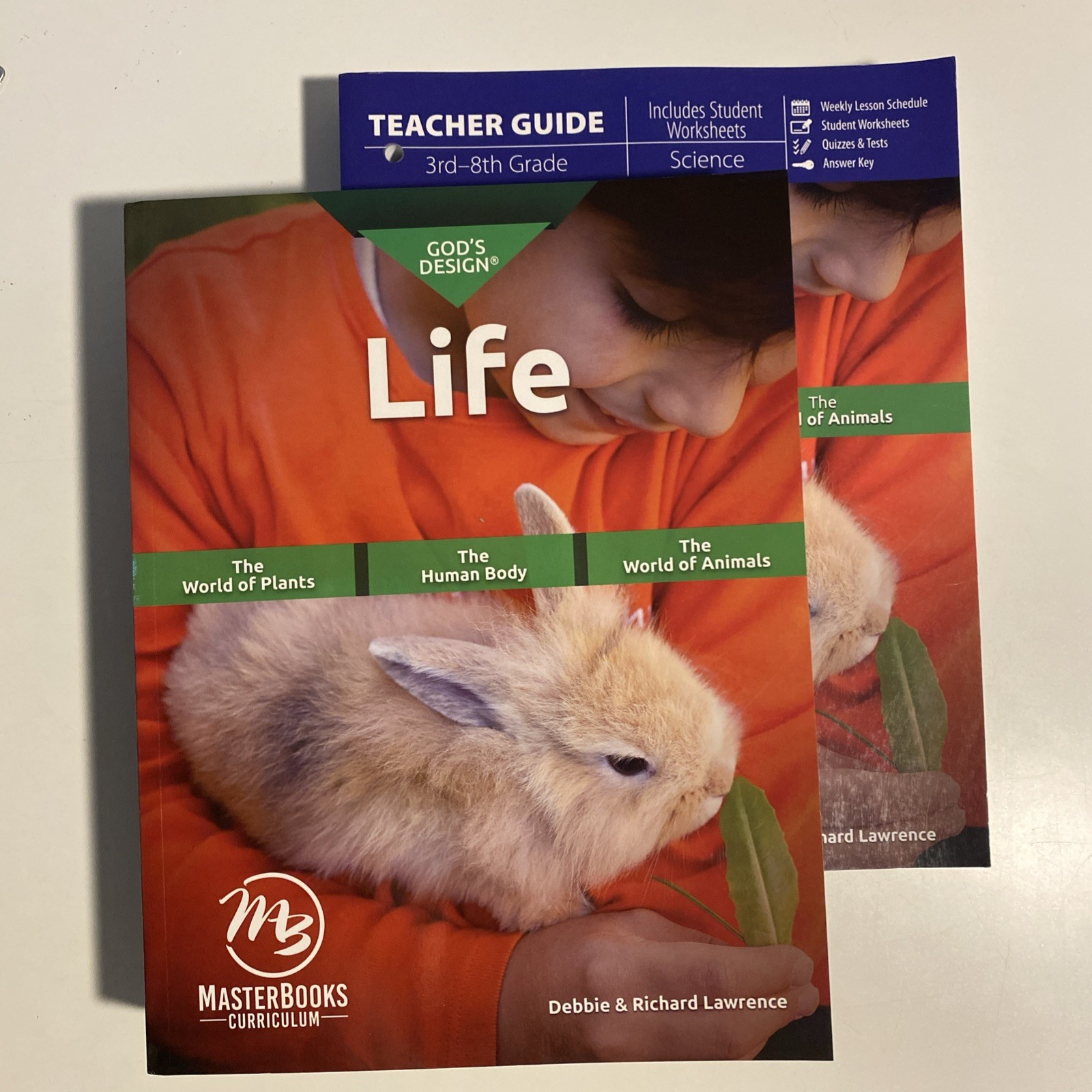 God’s Design Life Science Master Books Teacher & Student Set Like New