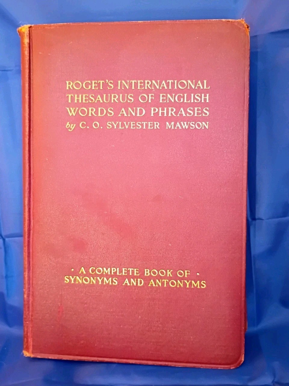 Roget’s Thesaurus Of English Words And Phrases 1931 Vintage Hardcover. Excellent
