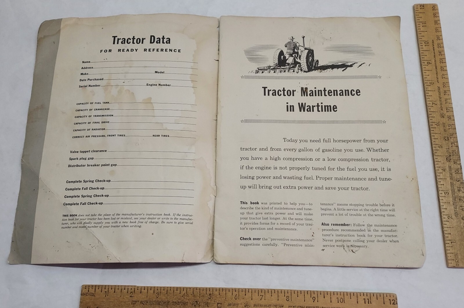 WARTIME tractors – HOW TO MAKE THEM WORK HARDER AND LAST LONGER – listing #6438