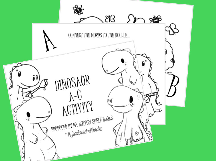 DIGITAL- 2025 Merrick ABC Children&rsquo;s Dinosaur ACTIVITY BOOK *PRINT REQ&rsquo;D* 14pgs