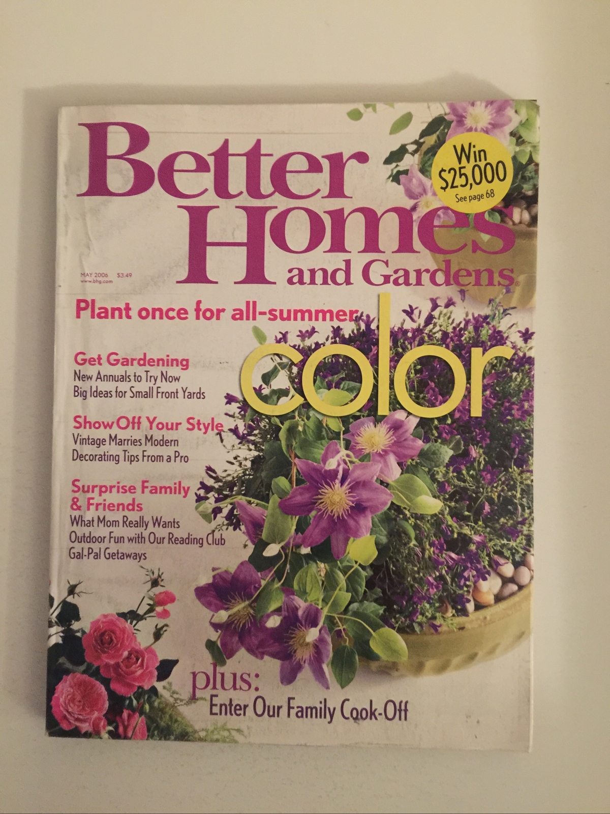 BETTER HOMES & GARDENS MAGAZINE MAY 2006 PLANT ONCE FOR ALL SUMMER 272 pages
