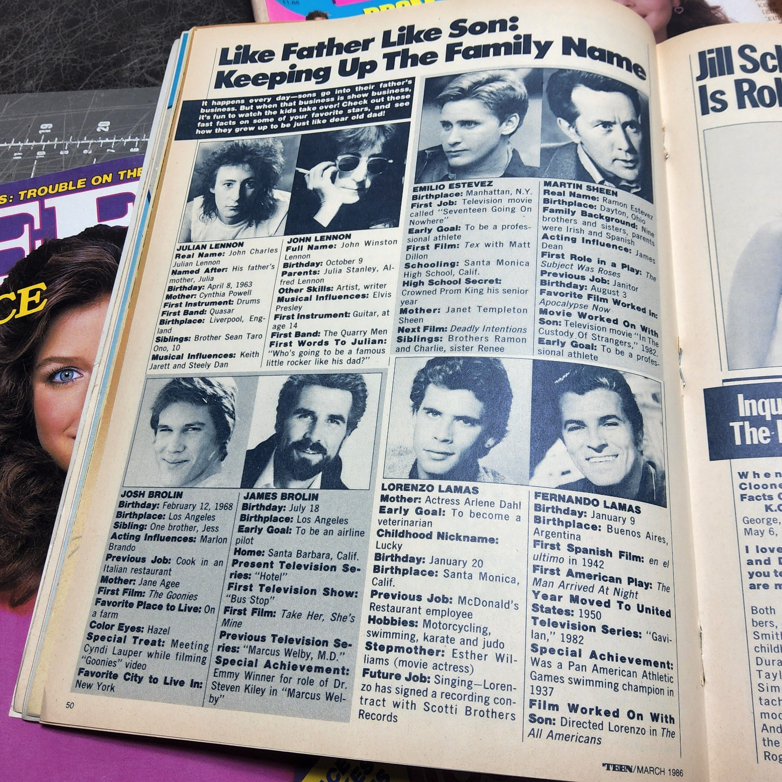 Vtg tEEN magazine march 1986 fashion makeup hair 80s angela hines patrick swayze