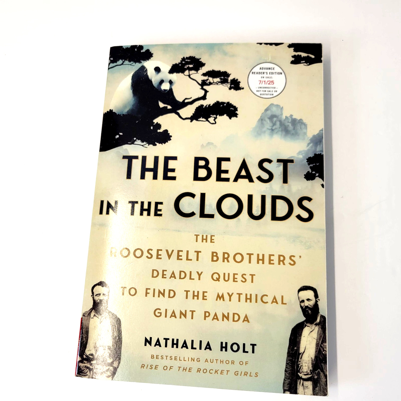 The Beast In The Clouds Nathalia Holt Atria Cream ARC Trade PB Panda Roosevelt