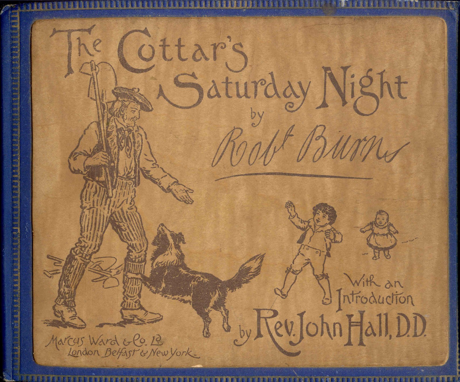 The Cottar&rsquo;s Saturday Night by Robert Burns (HARDCOVER W/ NO DUST JACKET)
