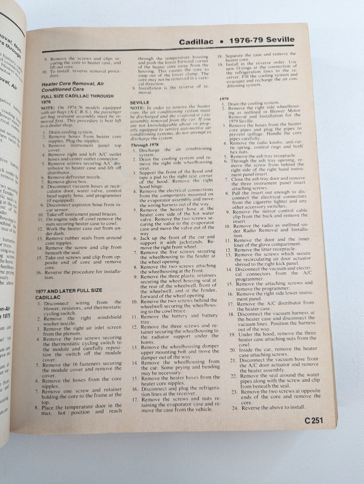 Chilton’s American Cars 1973-1980 Auto Repair Manual Hardcover 1980