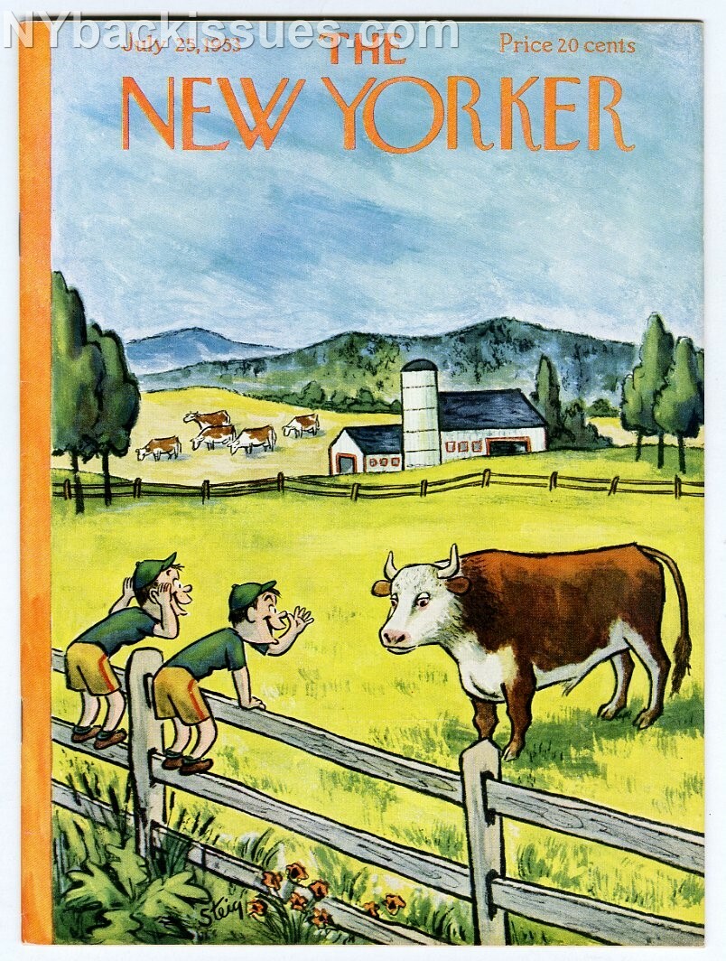 New Yorker magazine July 25 1953 Roald Dahl story Guggenheim family history NM