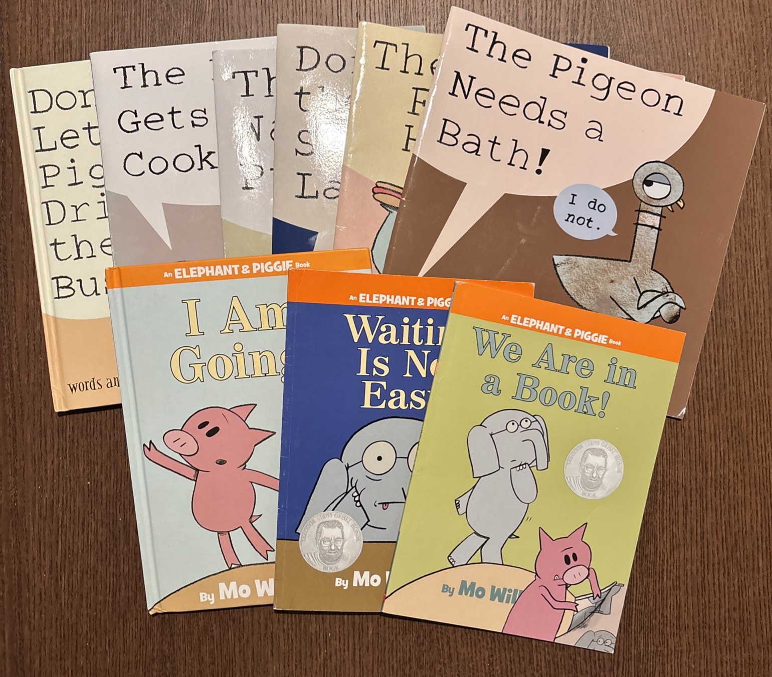 Mo Willems Elephant and Piggie Pigeon Book Lot Of 9 Hardcover & Softcover