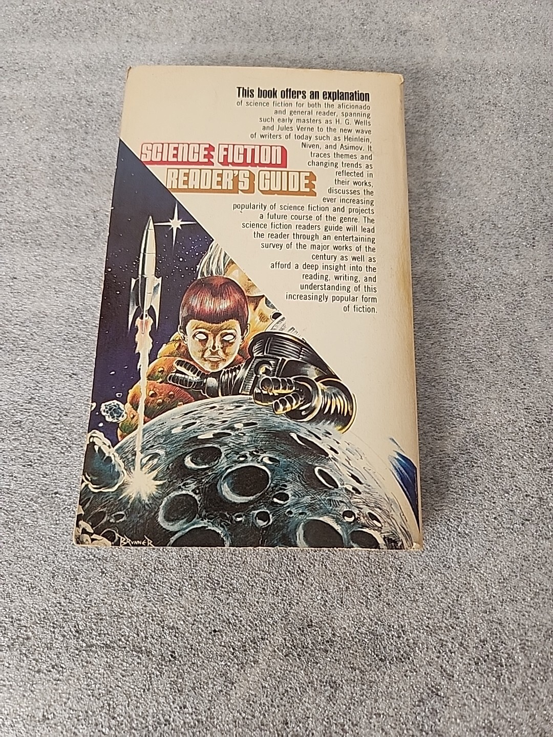 Science Fiction Reader&rsquo;s Guide by L. David Allen 1974 Vintage PB Cool Cover Art