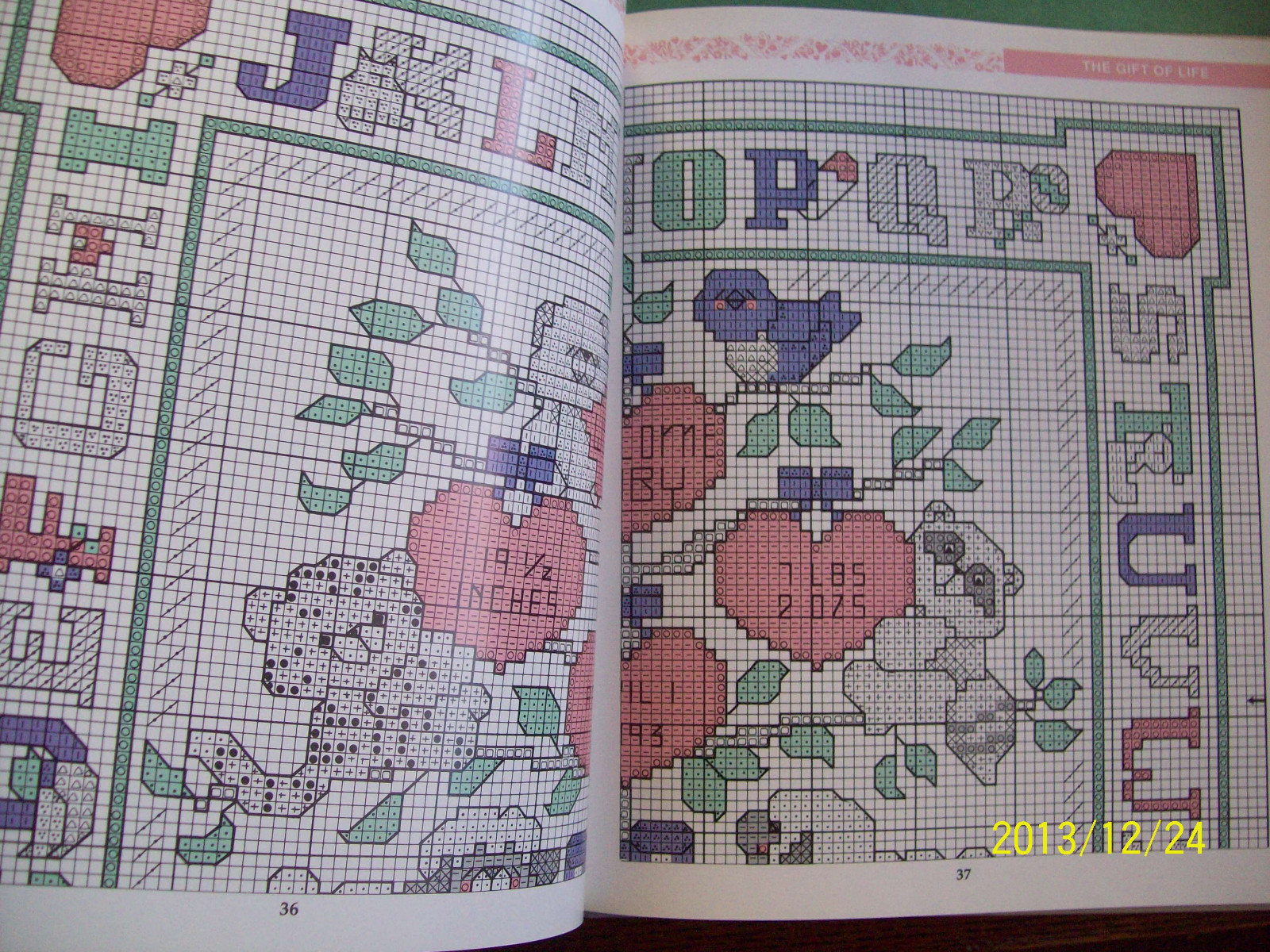 GIFTS OF LOVE BY KOOLER DESIGN STUDIO HARD COVET CROSS- STITCH BOOK