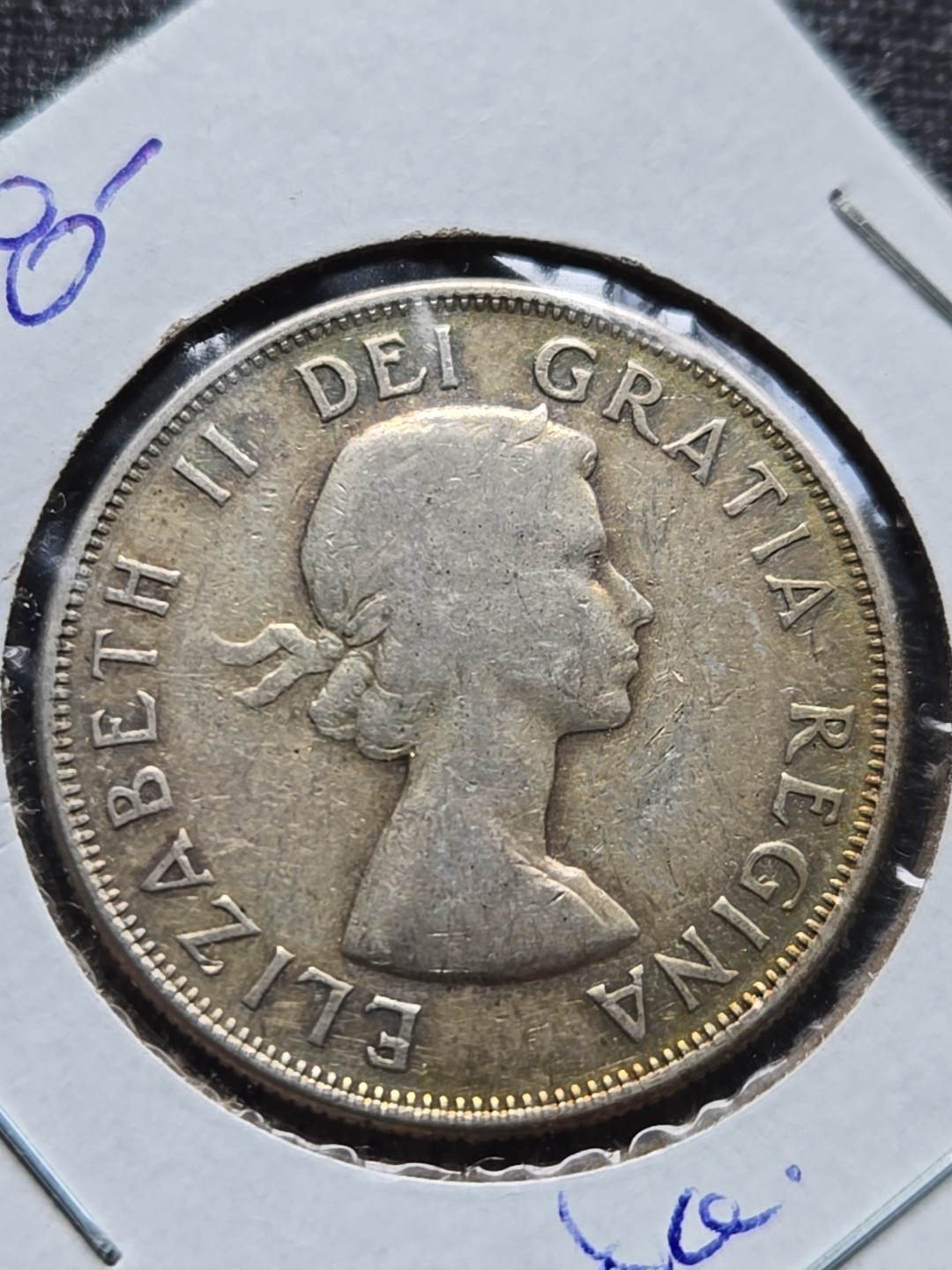 1958 Canada 50 Cents Silver Foreign Coin