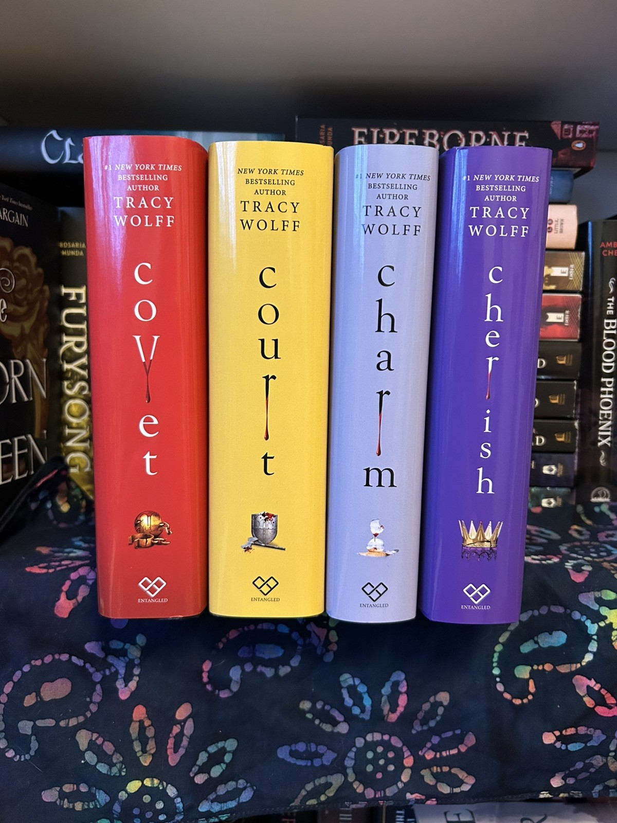 Crave Series Books 3-6: Covet, Court, Charm, Cherish Tracy Wolff – 1st Editions