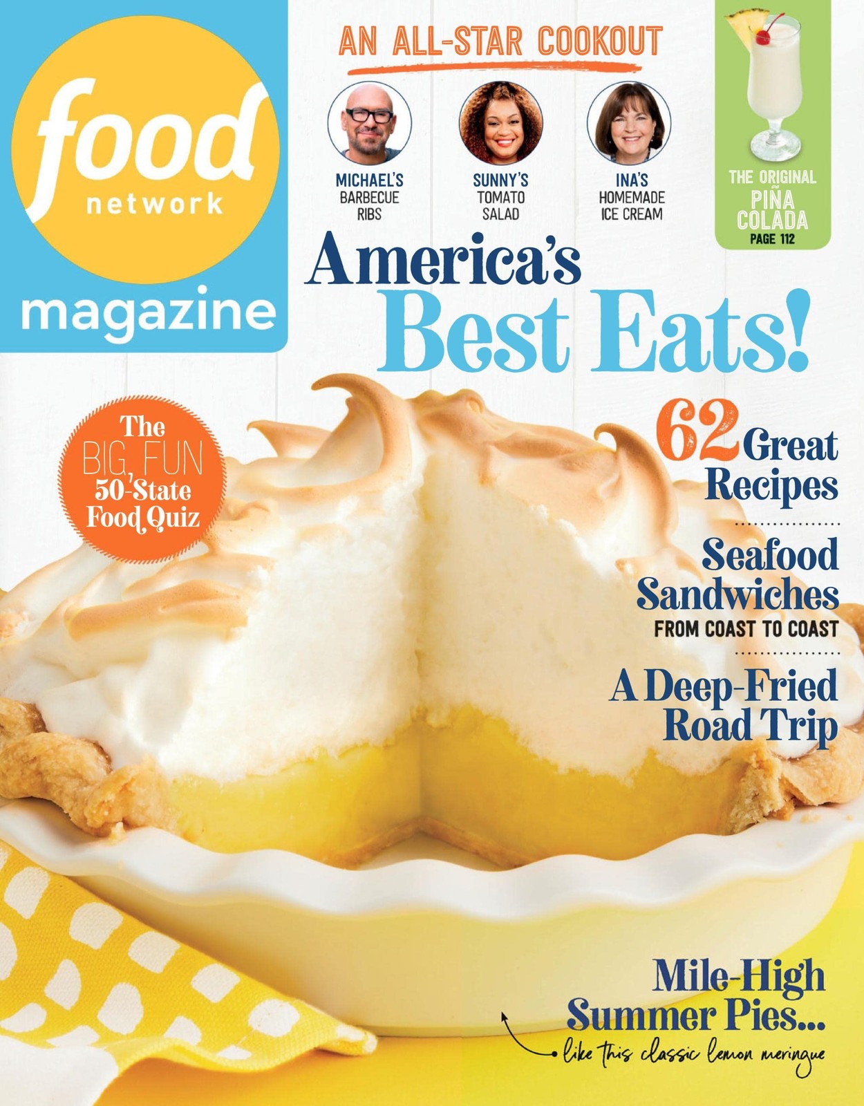 Food Network Magazine July/August 2022 America&rsquo;s Best Eats! Gently Read Edition