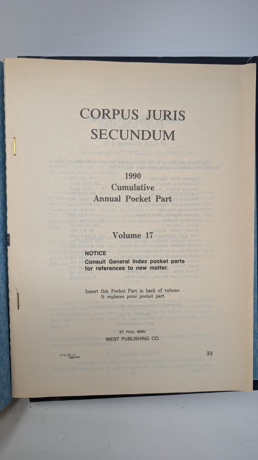 Corpus Juris Secundum Volume 17 & 17A – Contempt – Contracts – Contribute