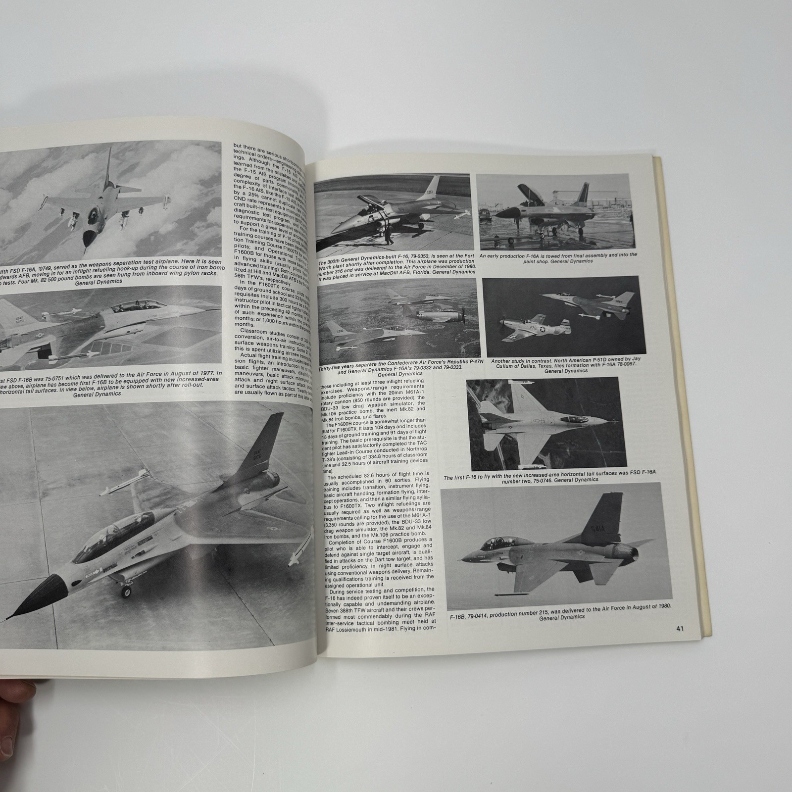 AeroGraph 1 The General Dynamics F16 Fighting Falcon, Jay Miller, 1982 W/RECORD