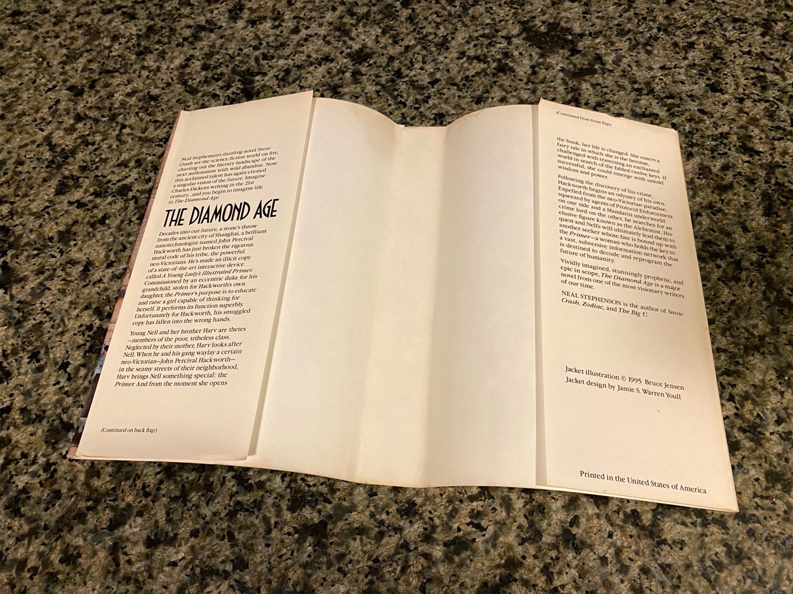 The Diamond Age – Neal Stephenson – Bantam BCE Hardcover Book Club Edition 1995