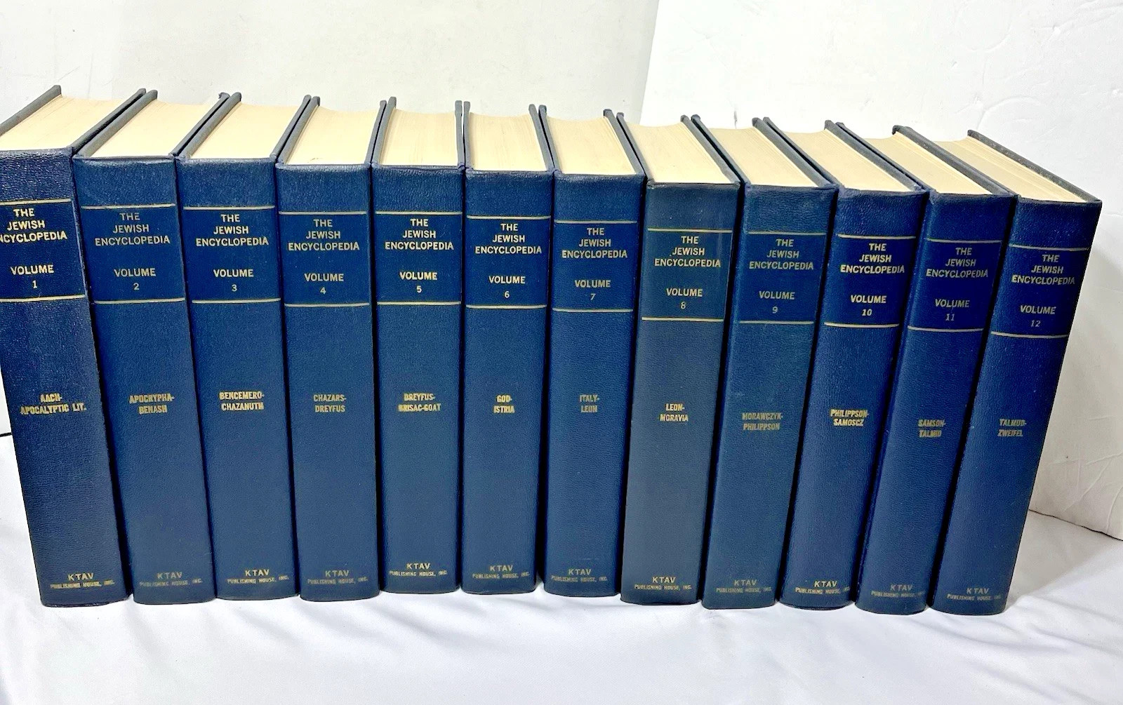 12 Volume The Jewish Encyclopedia KTAV Publishing House History Religion Judaism