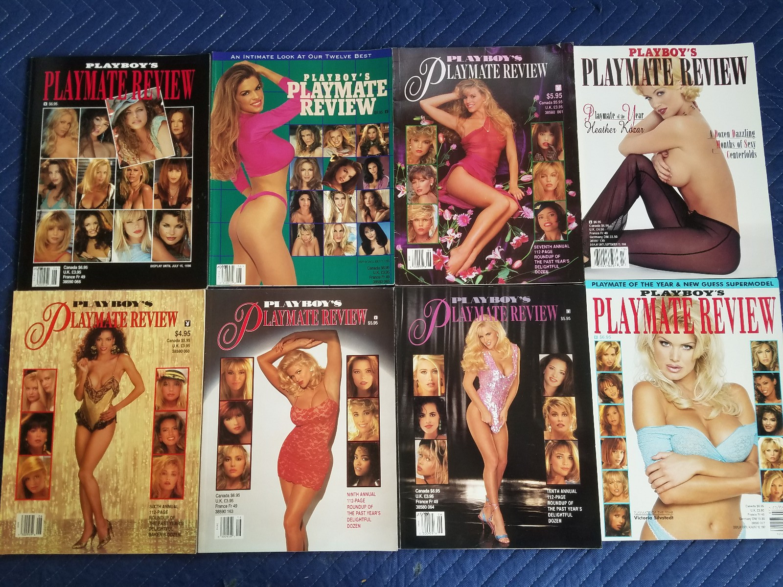 8 Playboy Press Special Editions PLAYMATE REVIEW from 1990&rsquo;s
