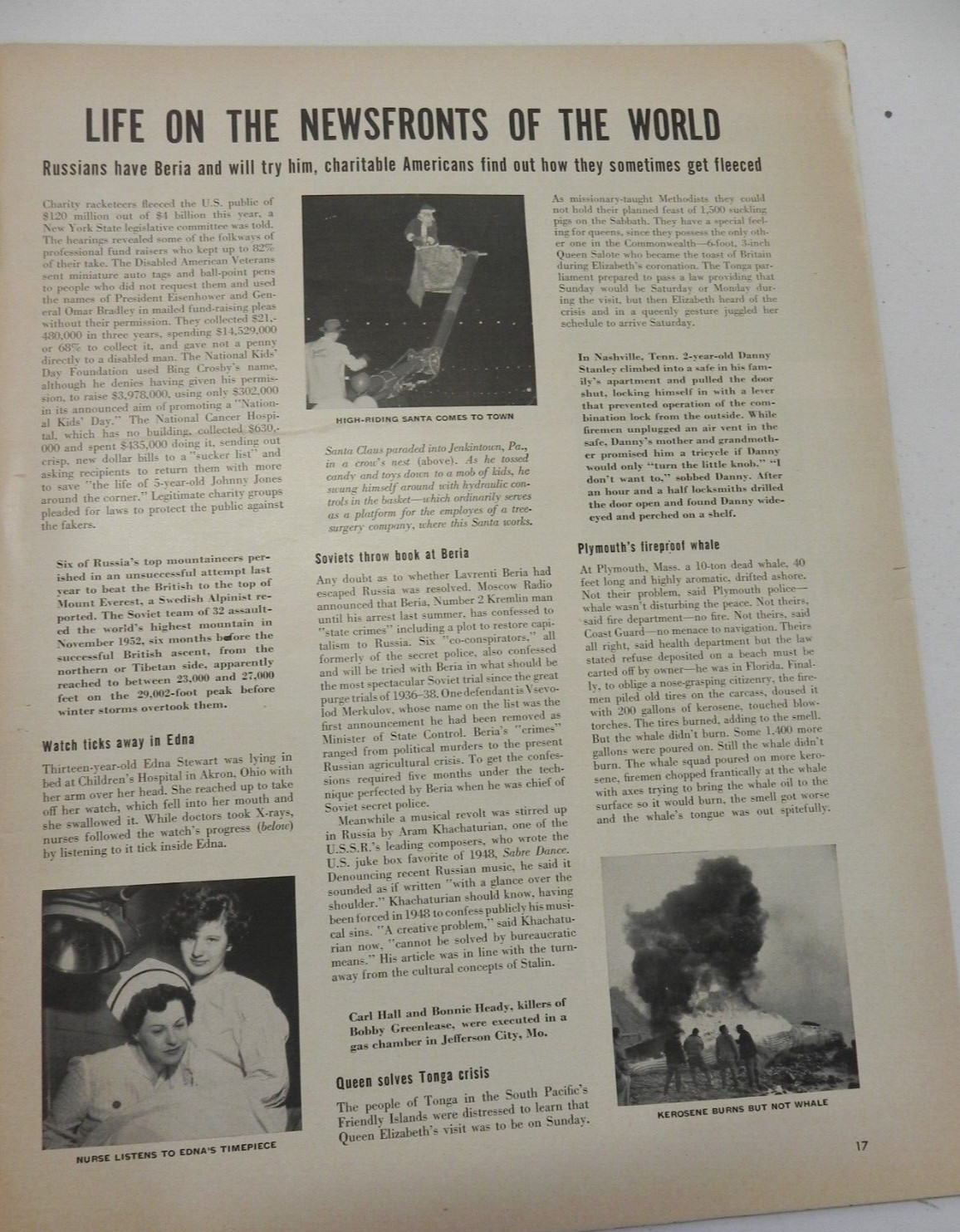 LIFE MAGAZINE- DECEMBER 28, 1953 – WIZARD OF OZ, GREAT CHURCHES, FOREIGN AID