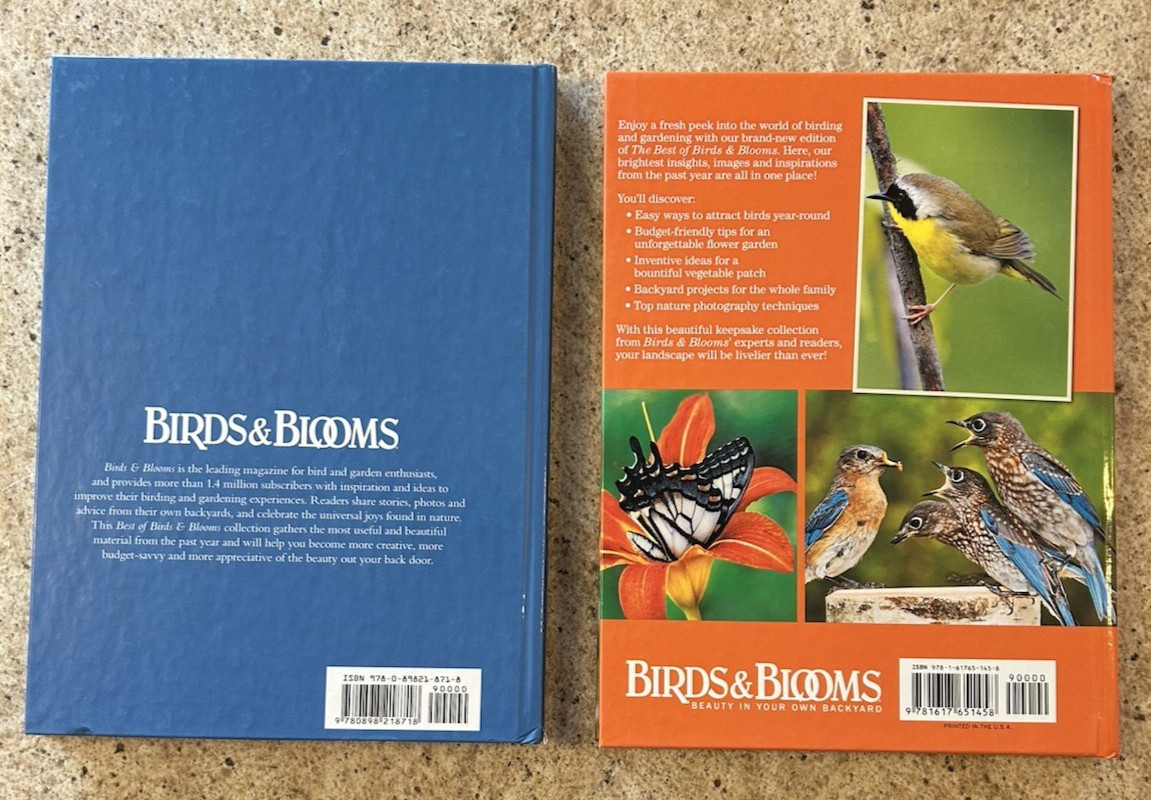 Birds & Blooms Hardcover Books (14 In All) The Best Of Annual Books