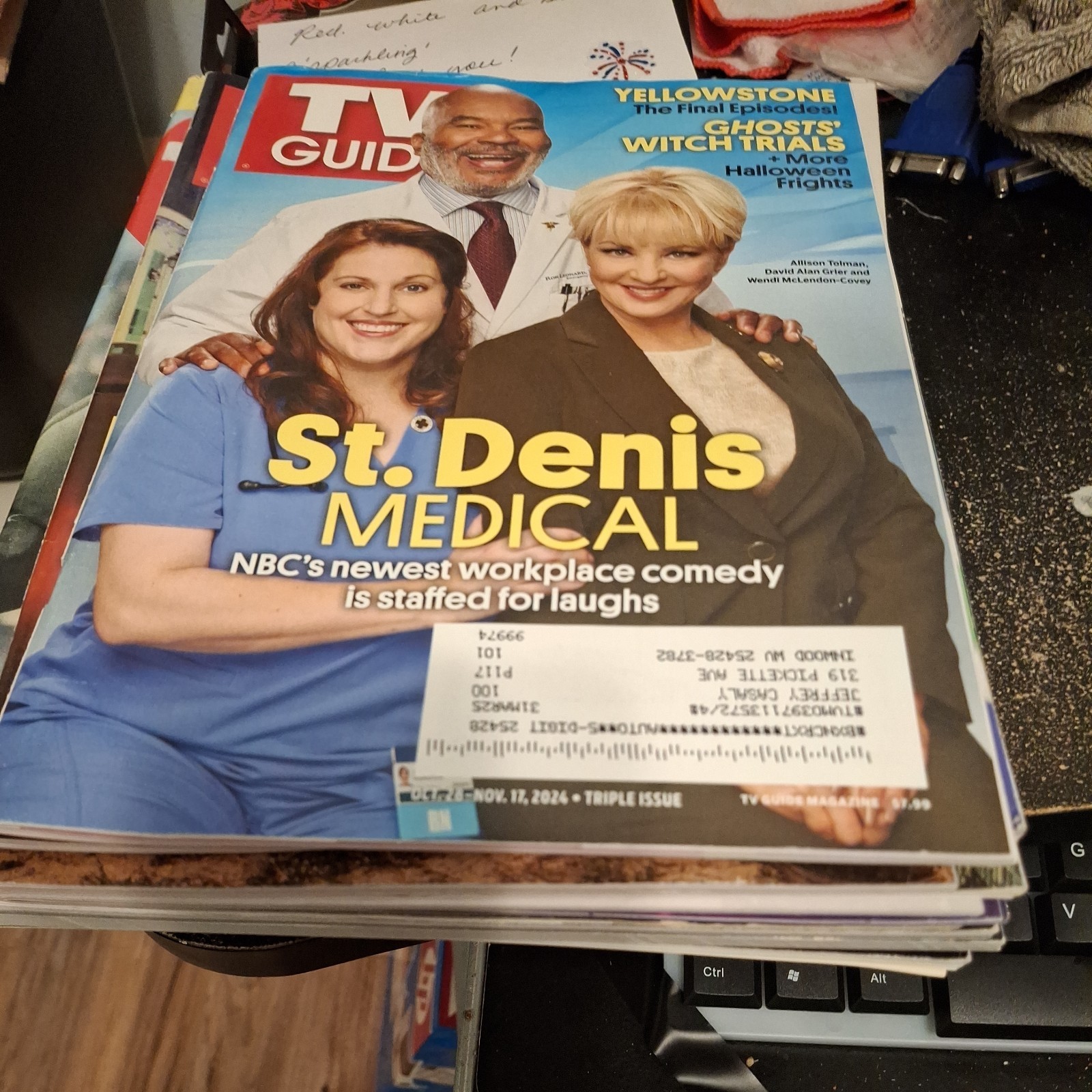 TV GUIDE-10/2024-ST.DENIS MEDICAL-DAVID ALAN GRIER-ALLISON TOLMAN-YELLOWSTONE