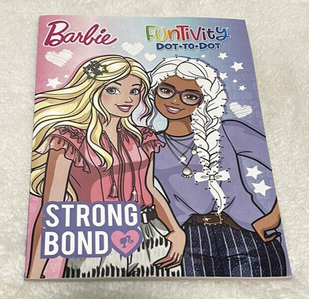 Barbie FunTivity Dot-to-Dot – Strong Bond – 80 Pages of Connecting Fun! NEW