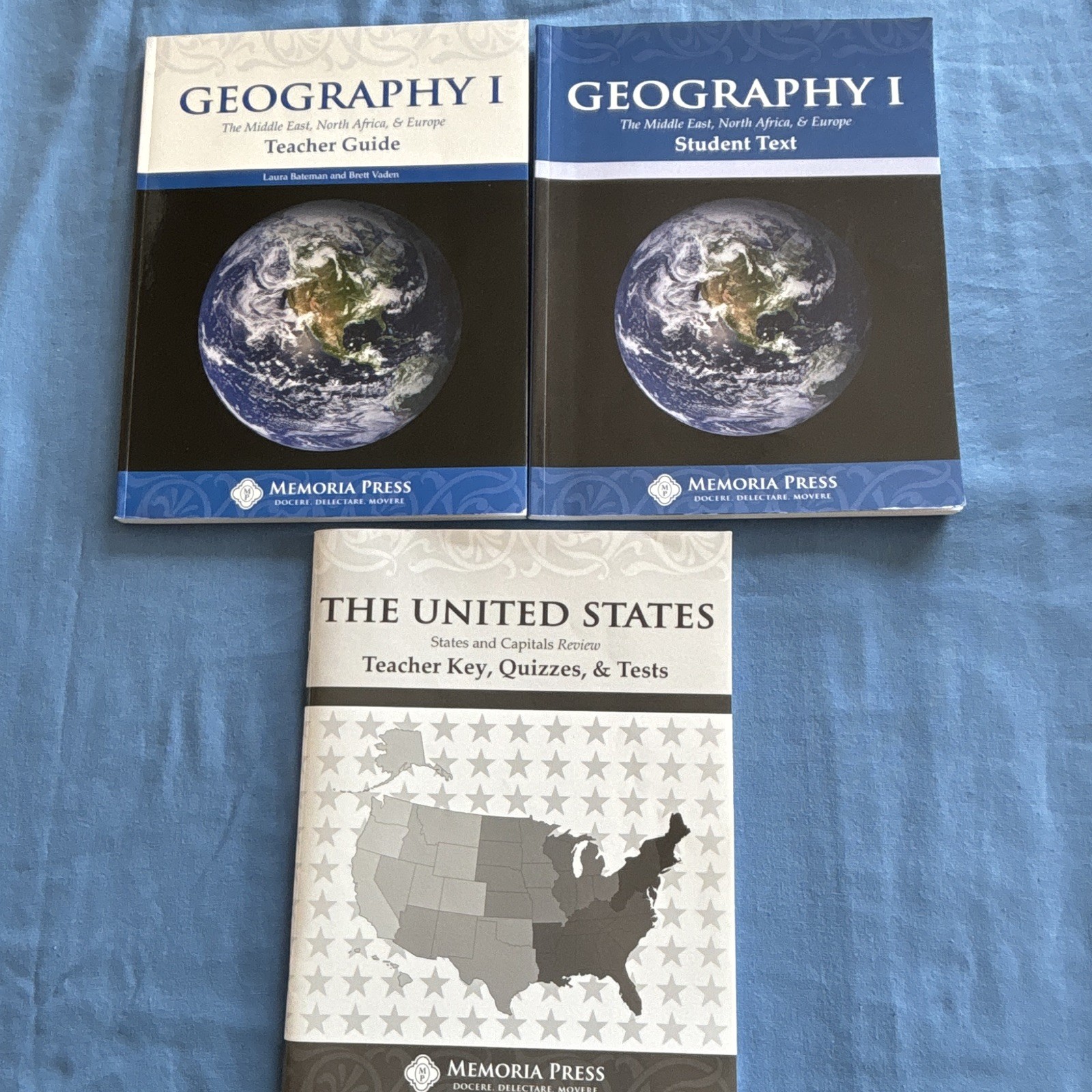 Memoria Press Geography I Student Text + Teacher Guide & United States Rev Tchr