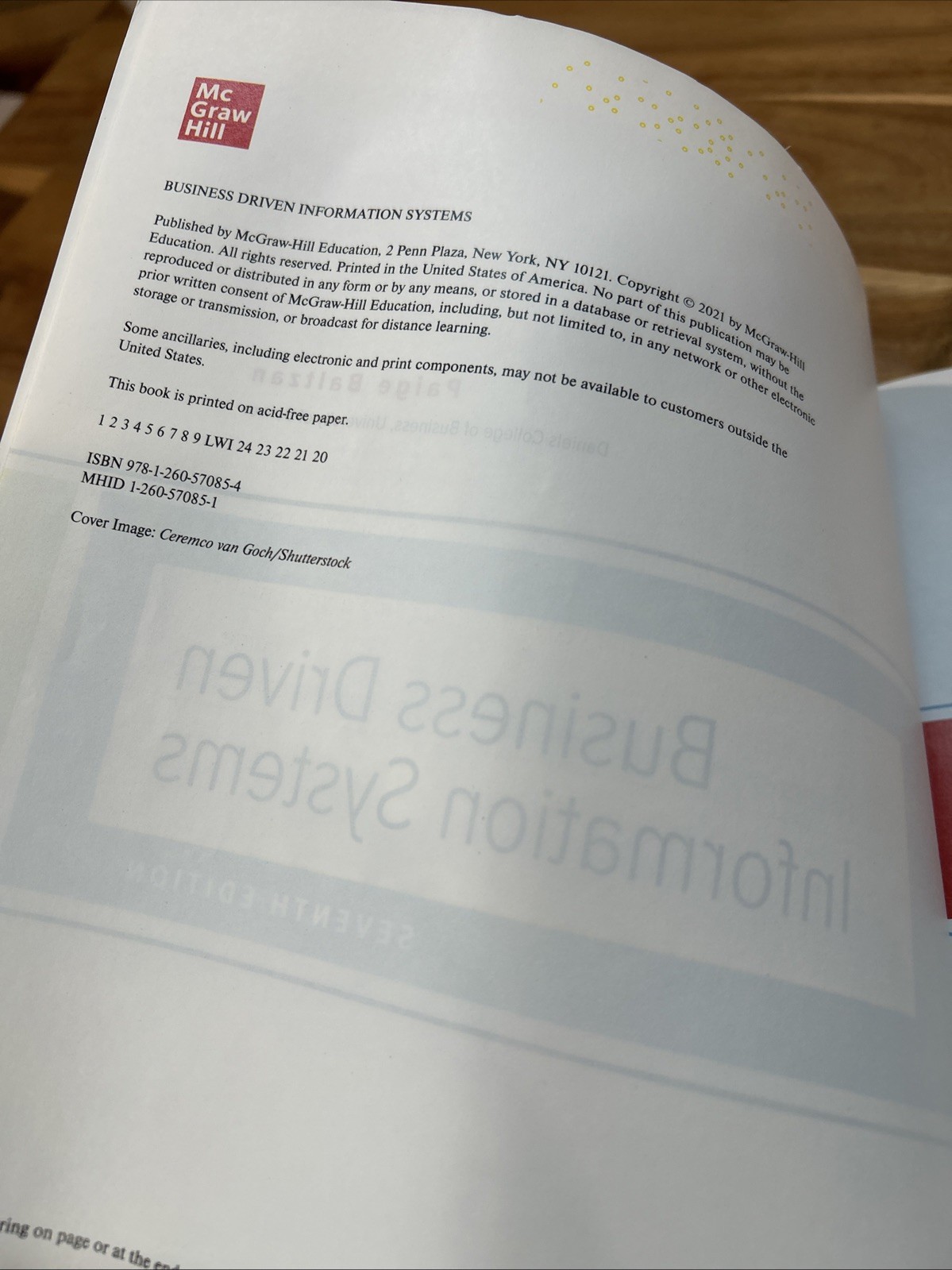 Business Driven Information Systems by Paige Baltzan (2020) Like NEW