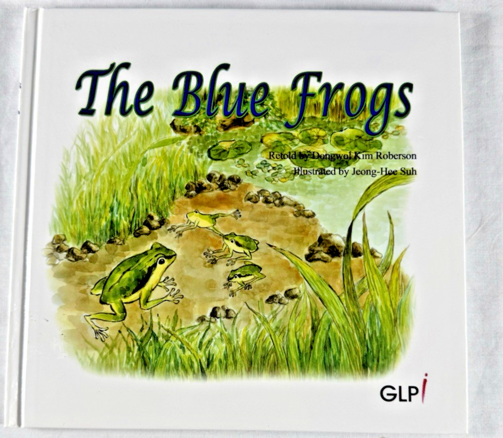 The Blue Frogs Hardcover Korean Folktale Children’s Picture Book GLPI