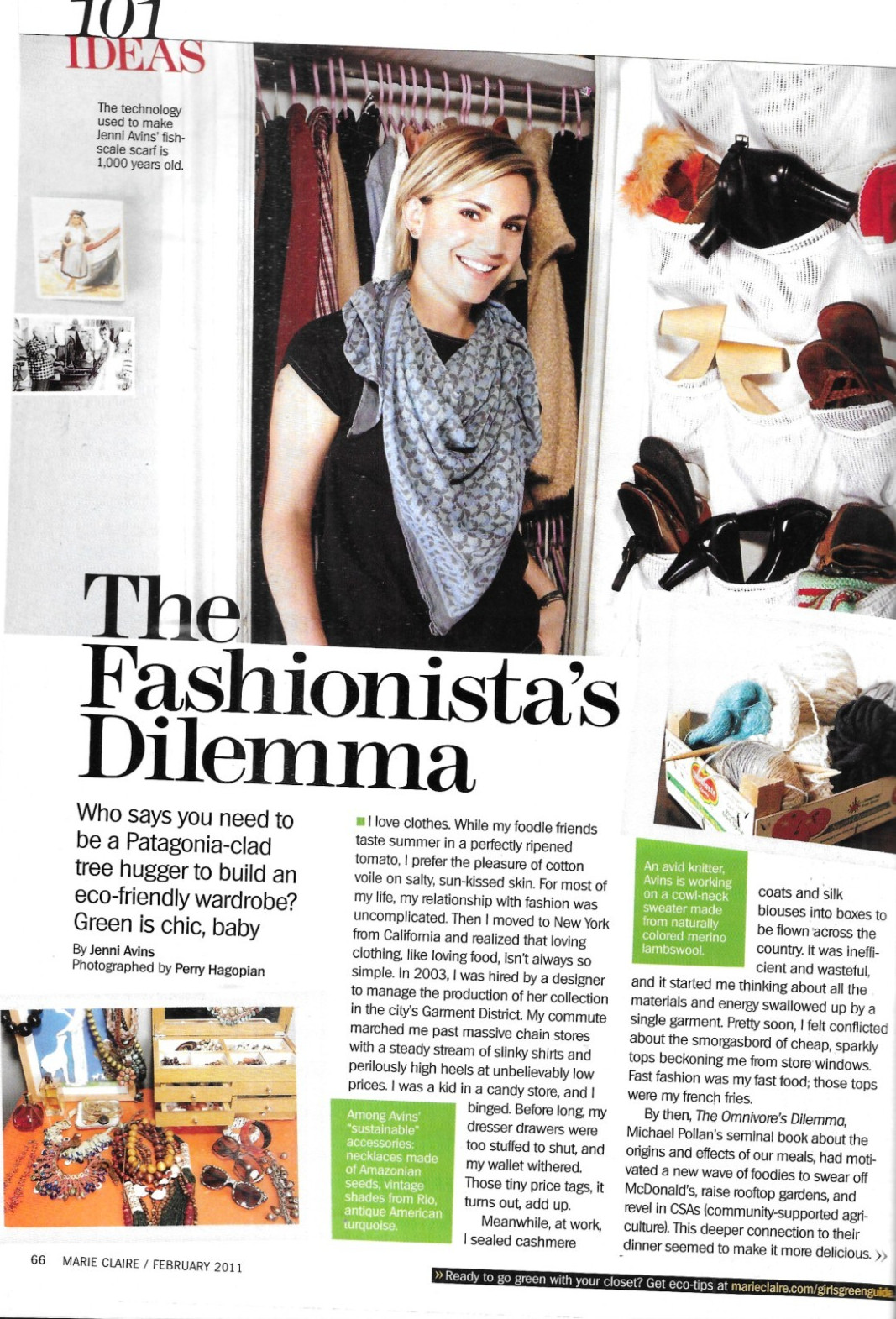 Marie Claire Magazine Michelle Williams Spring Fashion Project Runway Beauty
