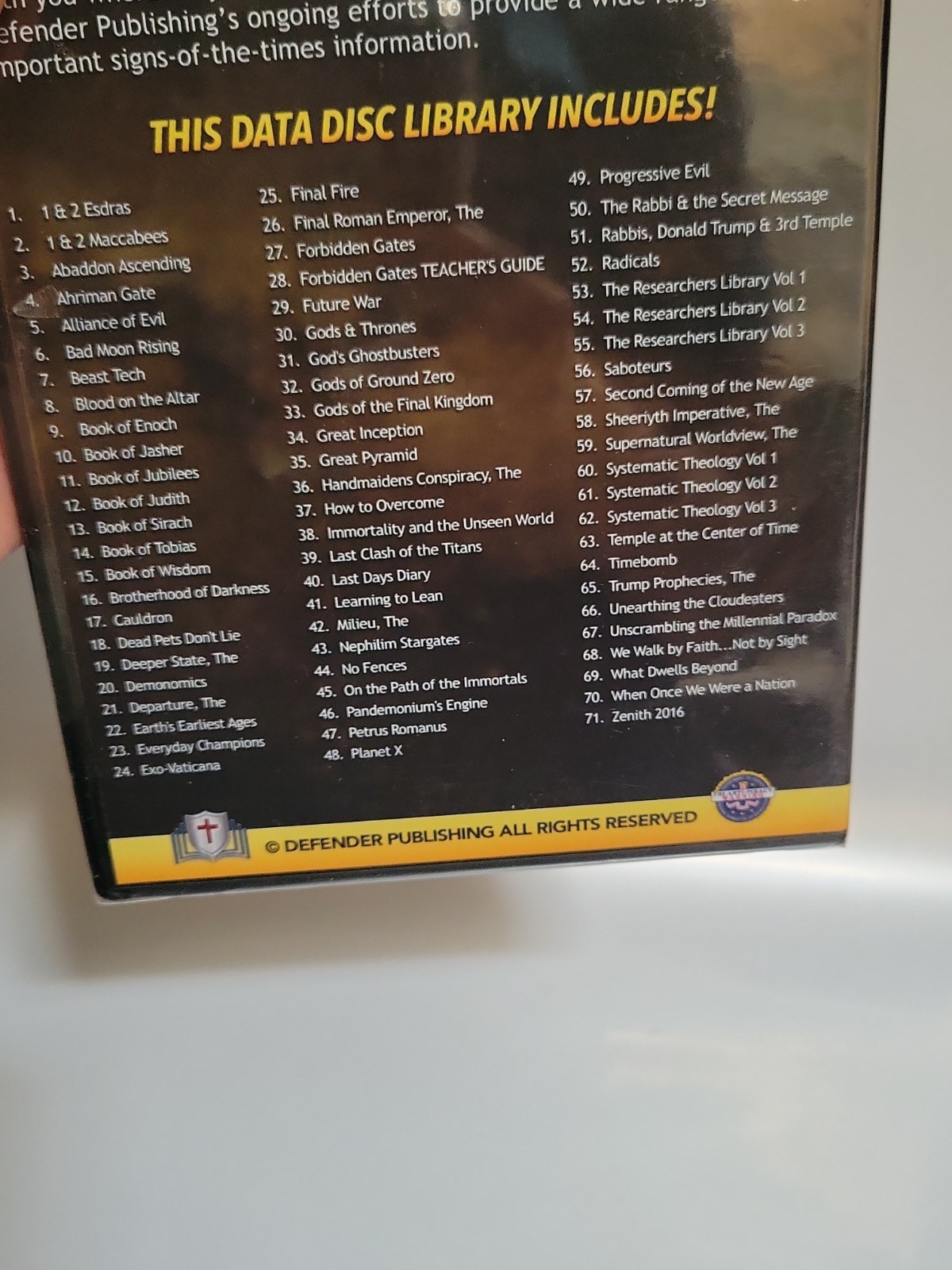 Defender E-Book Collection Publishing 1 DVD Data Disc 70 Books See List Lots