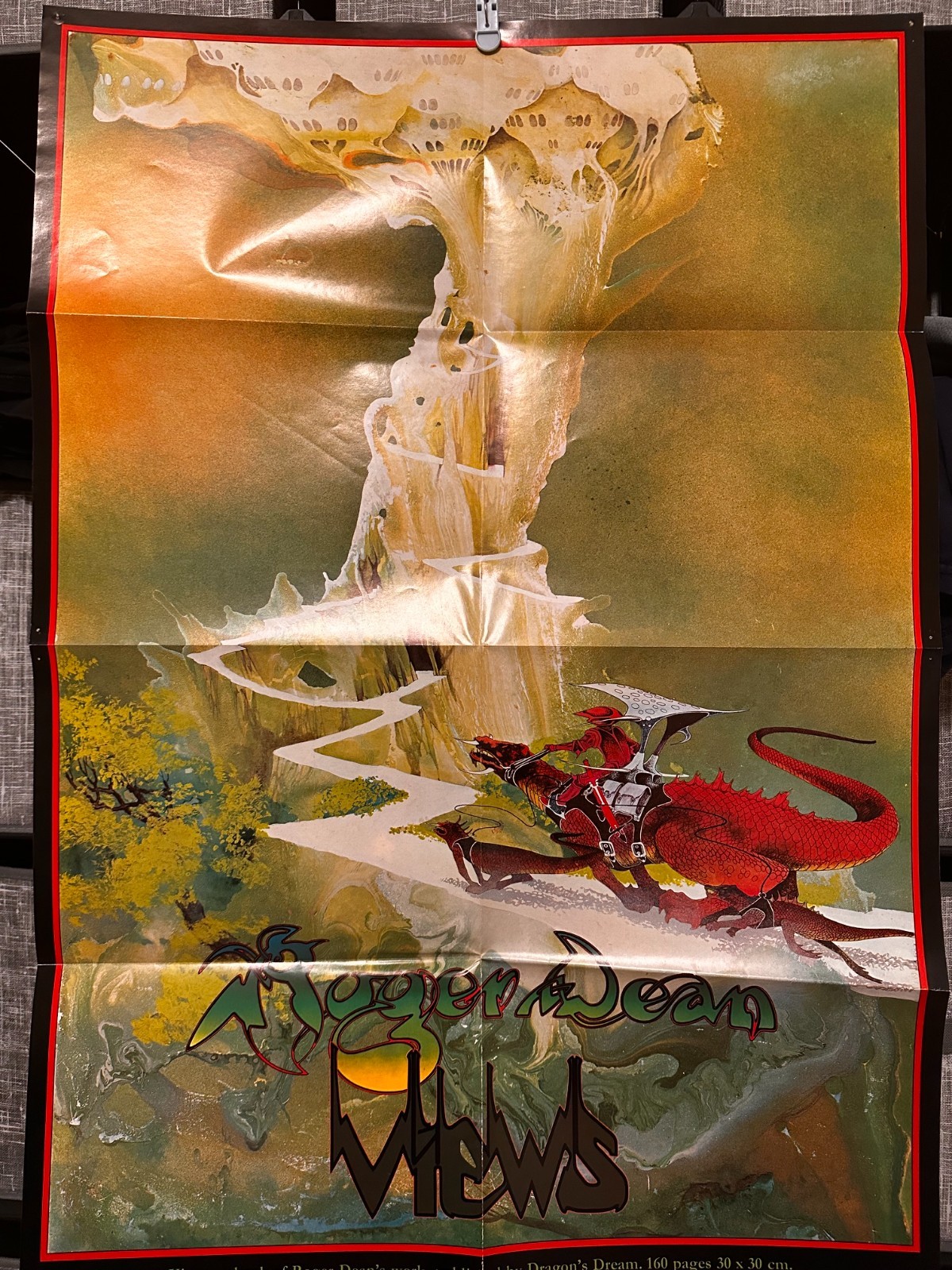 Views Roger Dean Art Book 1975 2nd Ed Paperback Yes Band Art (plus others)