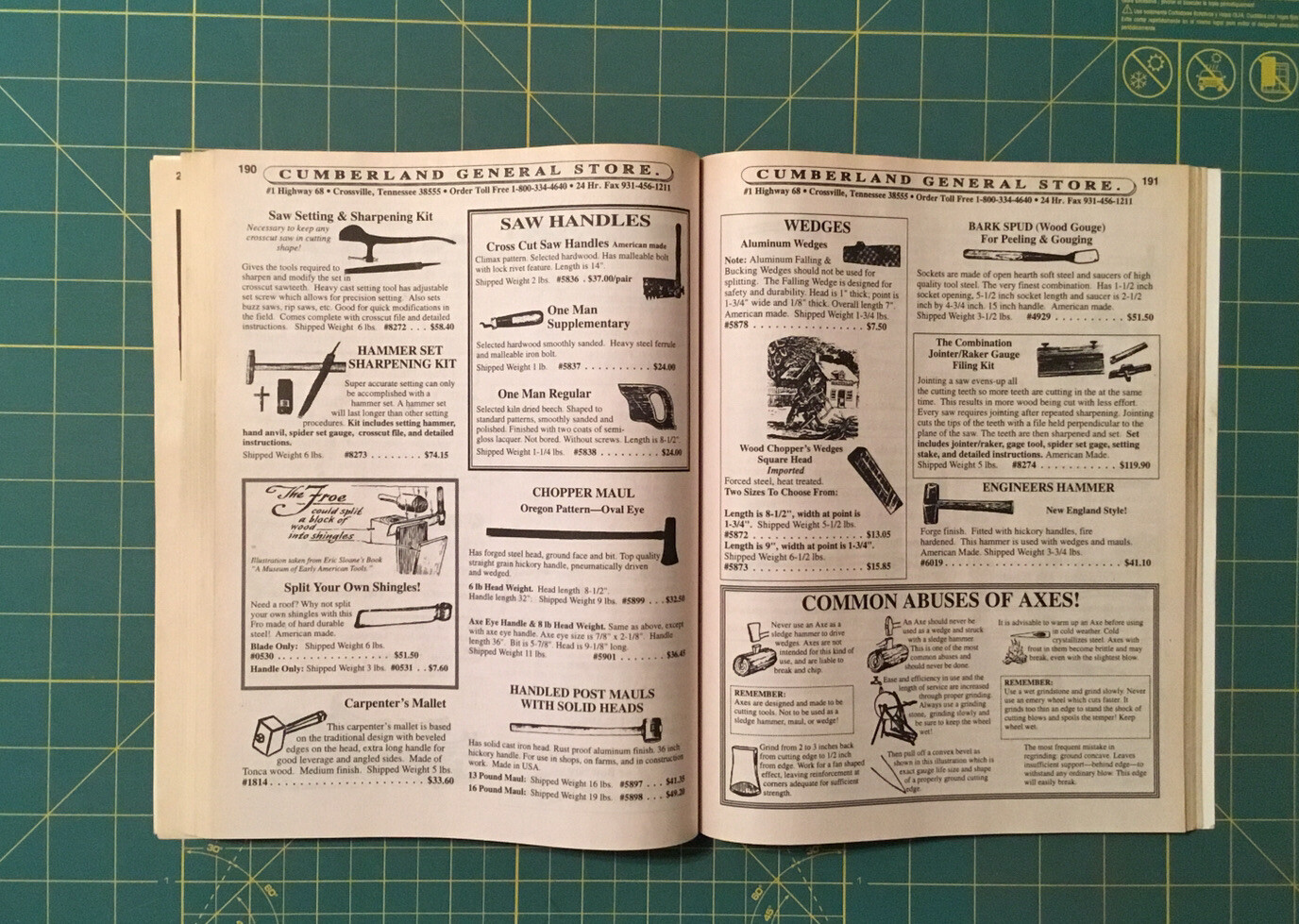 1998 CUMBERLAND GENERAL STORE CATALOG, 288 Pages, Real Nice Condition, Rare!