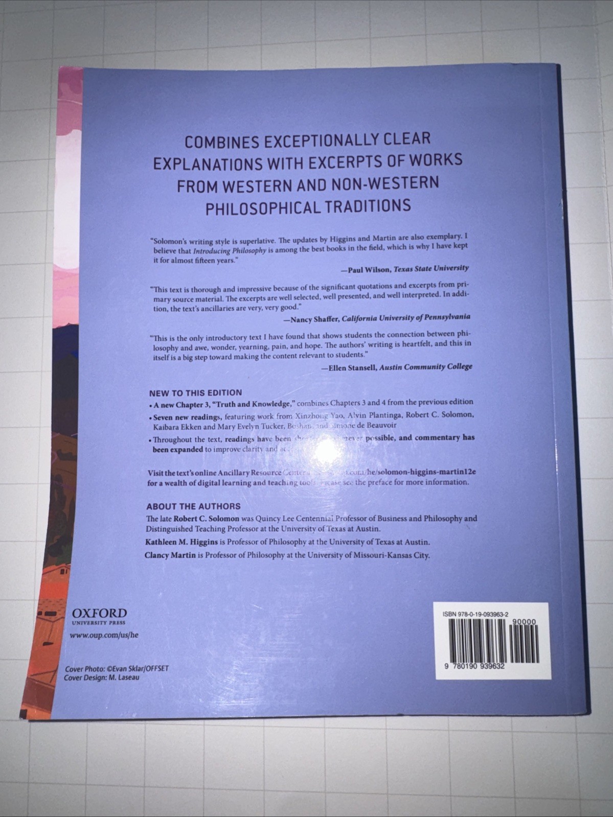 Introducing Philosophy a text with integrated readings 12th edition textbook new