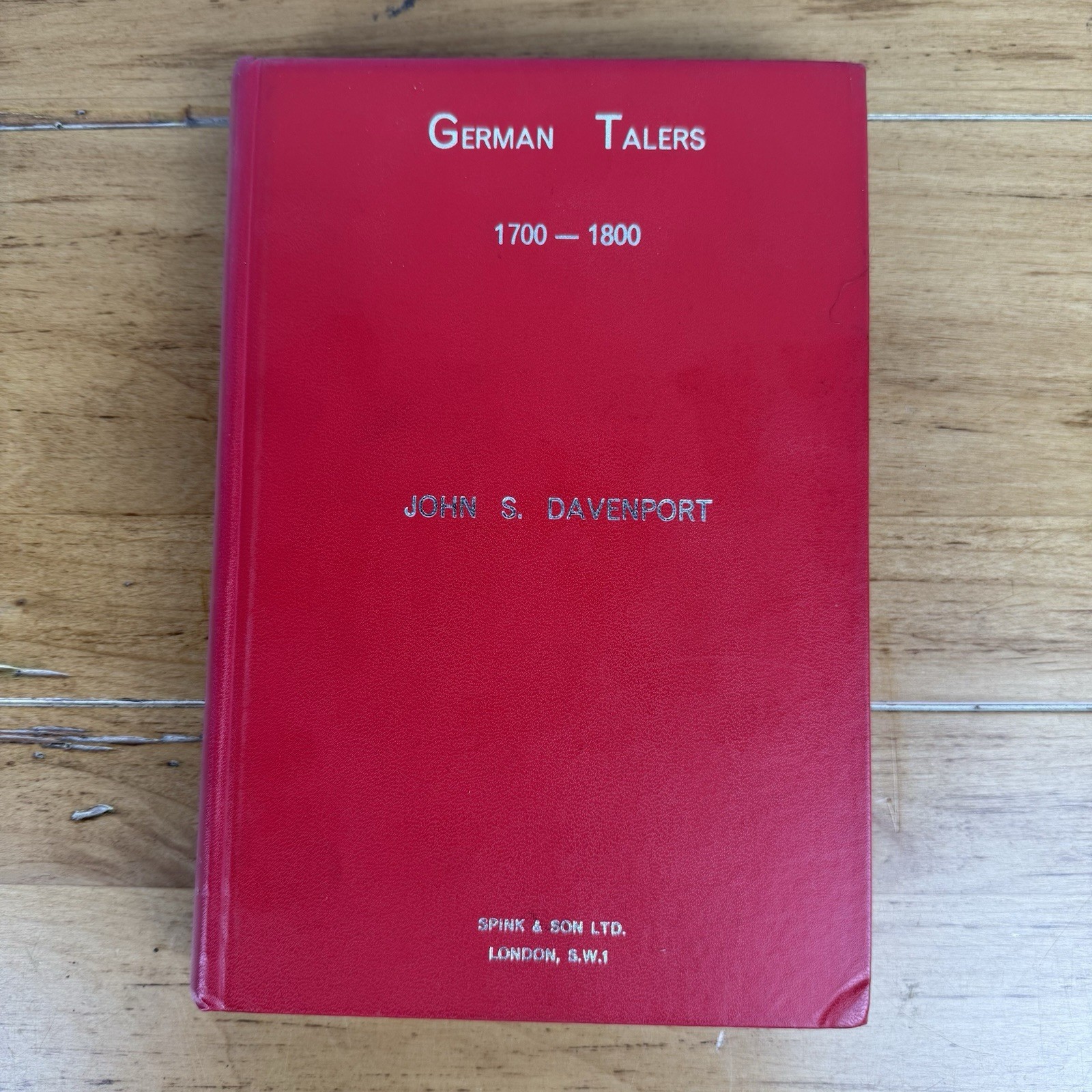 German Talers 1700-1800 by John S. Davenport 2nd Edition 1965 Hardcover Spink